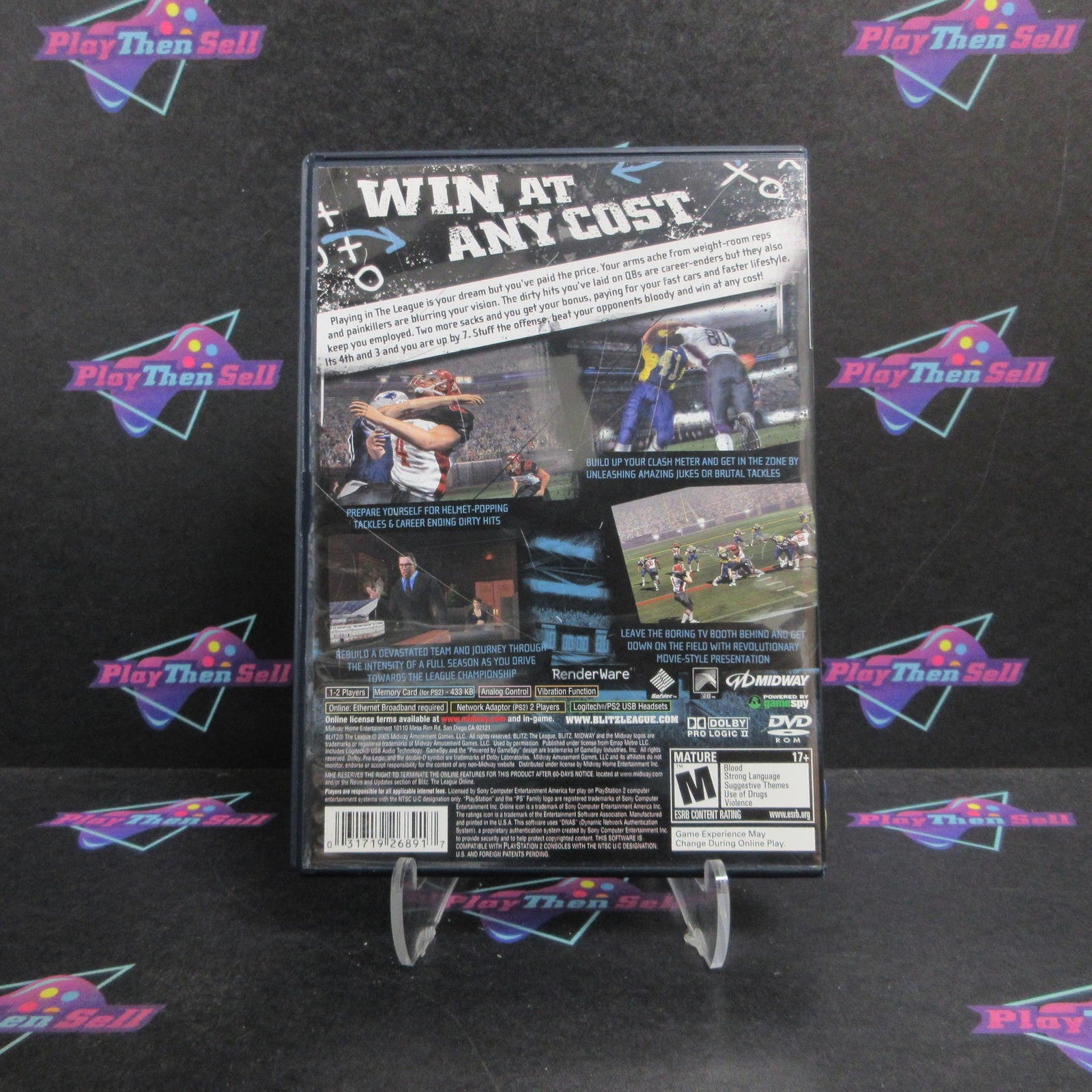 Blitz The League PS2 PlayStation 2 + Reg Card Complete - 1 Year Warranty EX Cond
