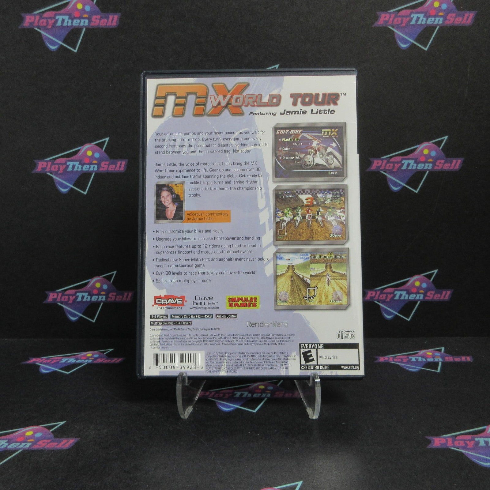 MX World Tour Featuring Jamie Little PS2 PlayStation 2 Alternate Art Complete ..