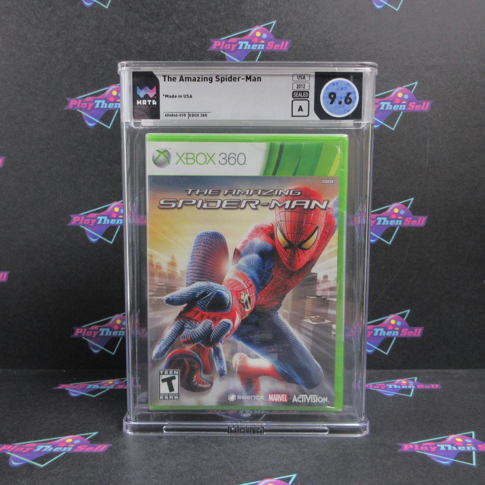 The Amazing Spider-Man Xbox 360 WATA Graded 9.6 A Sealed Brand New - Sealed