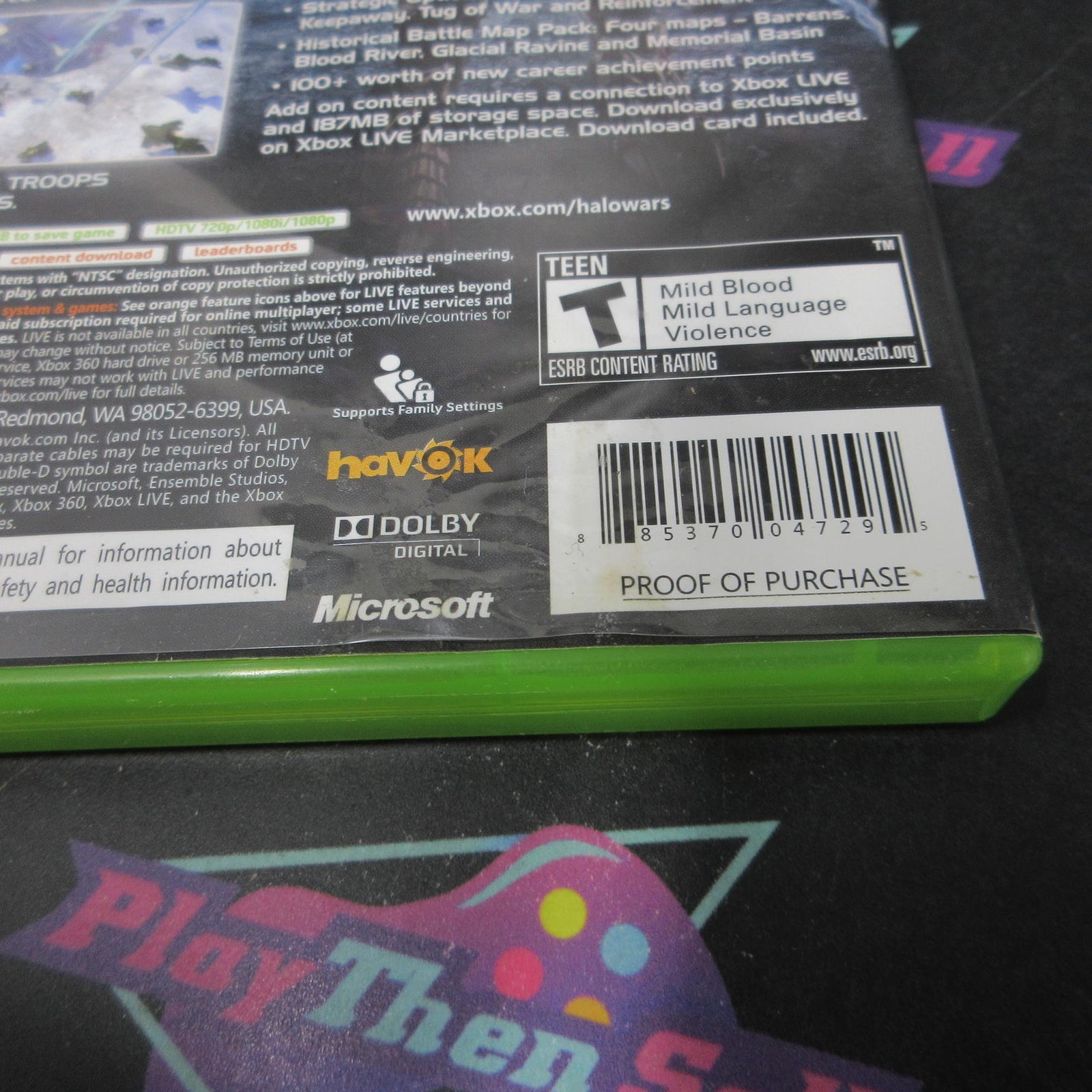 Halo Wars Xbox 360 Platinum Hits - 1 Year Warranty VG