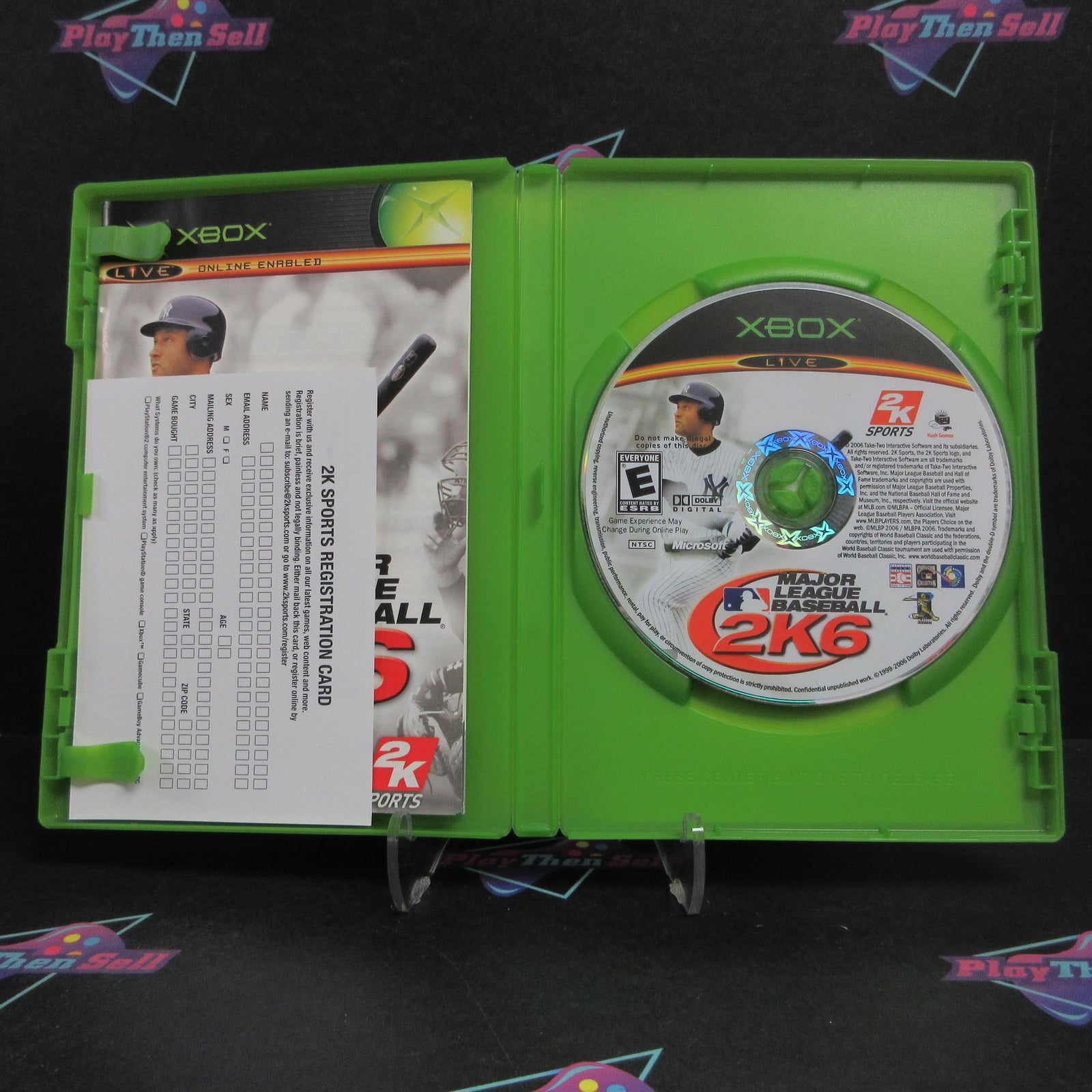 Major League Baseball 2K6 Xbox + Reg Card Complete - 1 Year Warranty VG