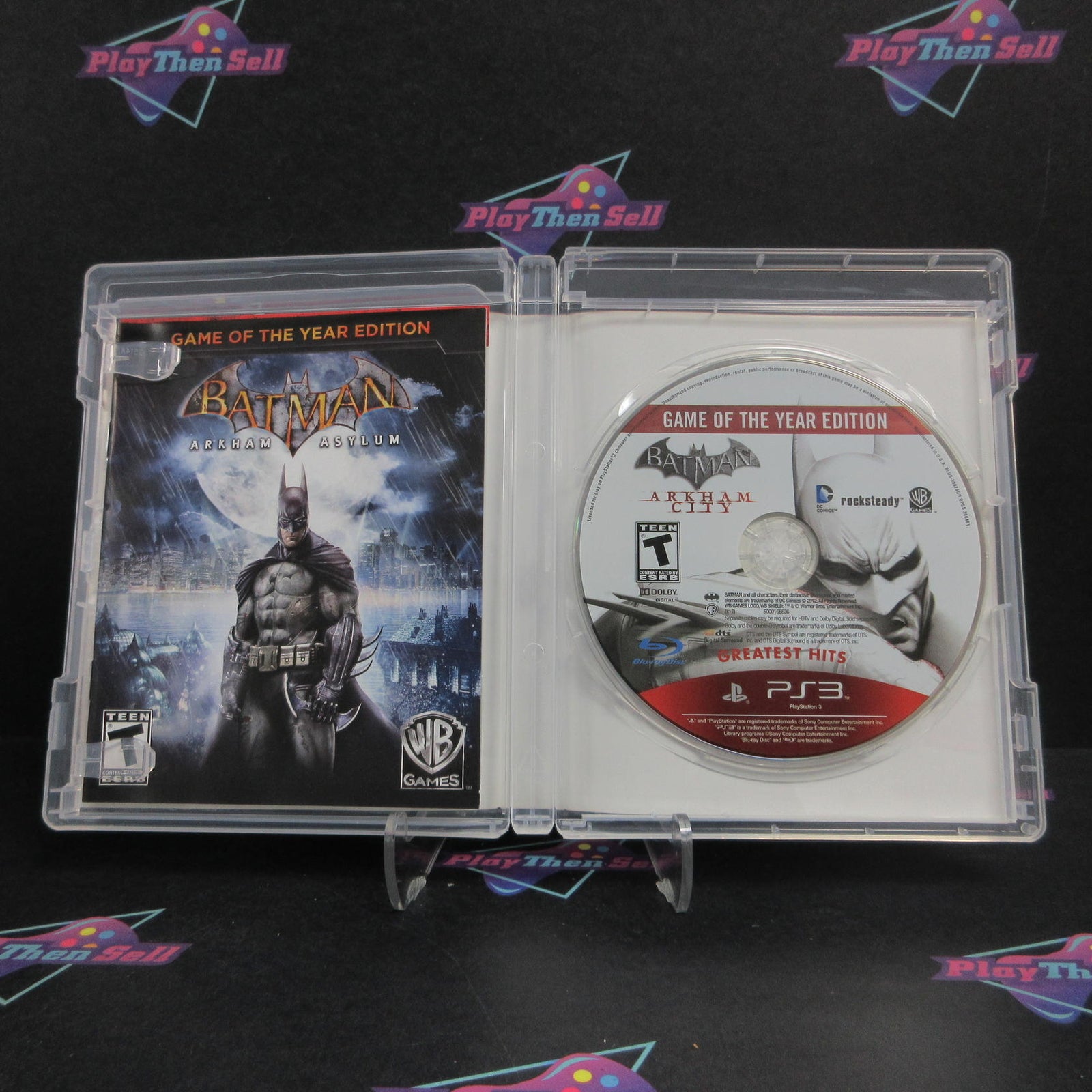 Batman Arkham Asylum + Batman Arkham City Dual Pack PS3 GH CIB  - 1 Year Warra..