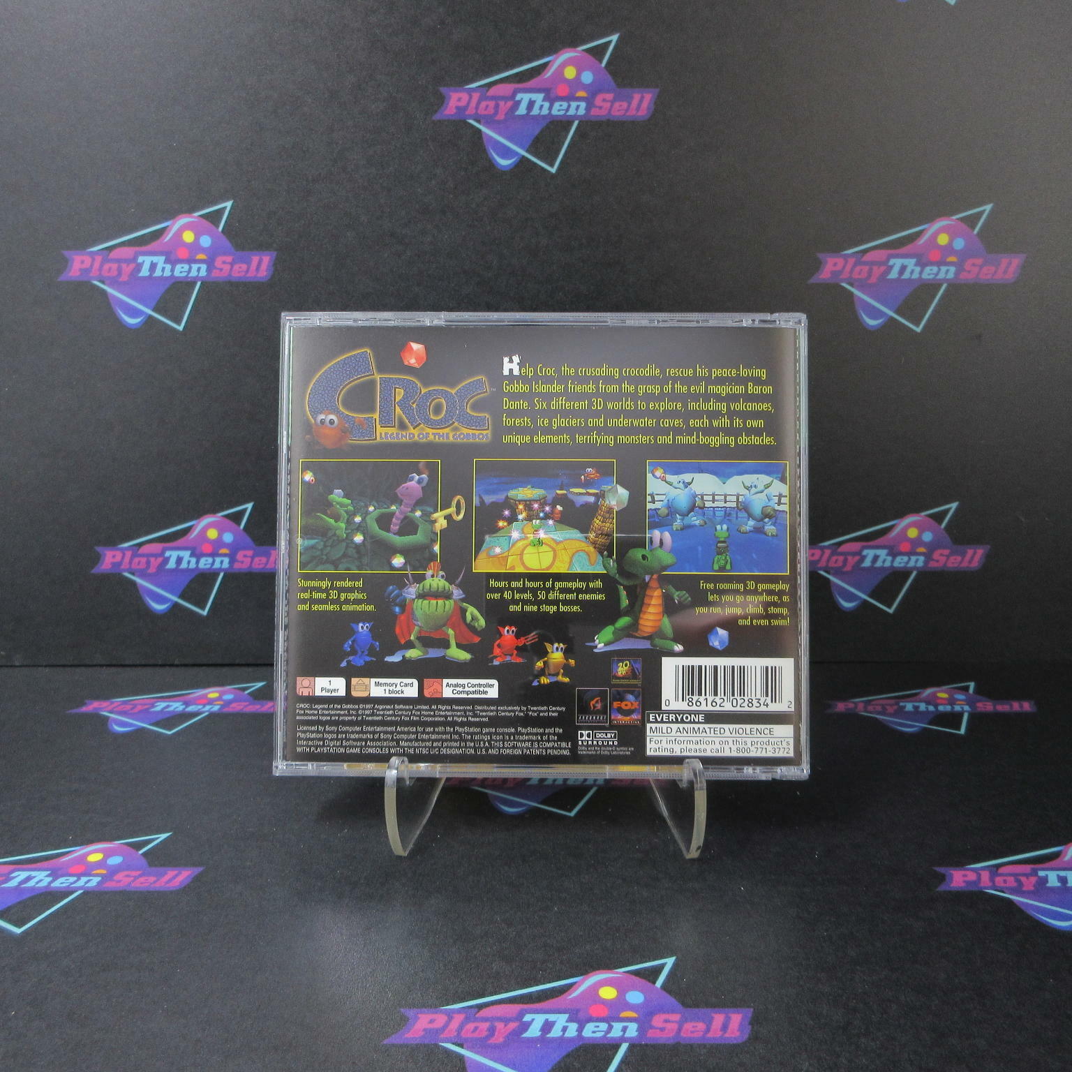 Croc Legend of the Gobbos PS1 PlayStation 1 GH Complete  - 1 Year Warranty EX ..