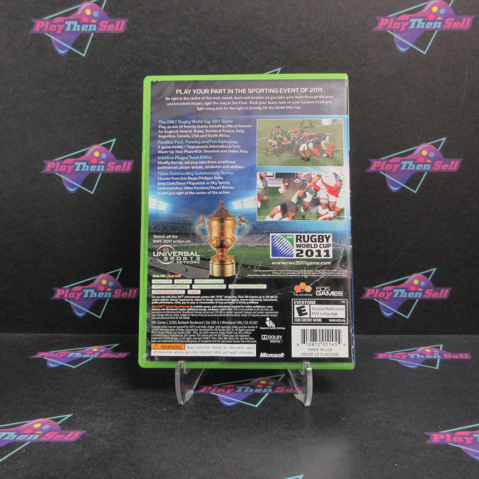 Rugby World Cup 2011 Xbox 360 Complete - 1 Year Warranty VG