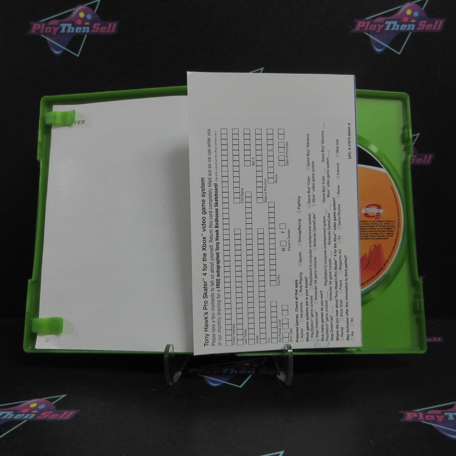 Tony Hawk's Pro Skater 4 Xbox + Reg Card Complete - 1 Year Warranty VG