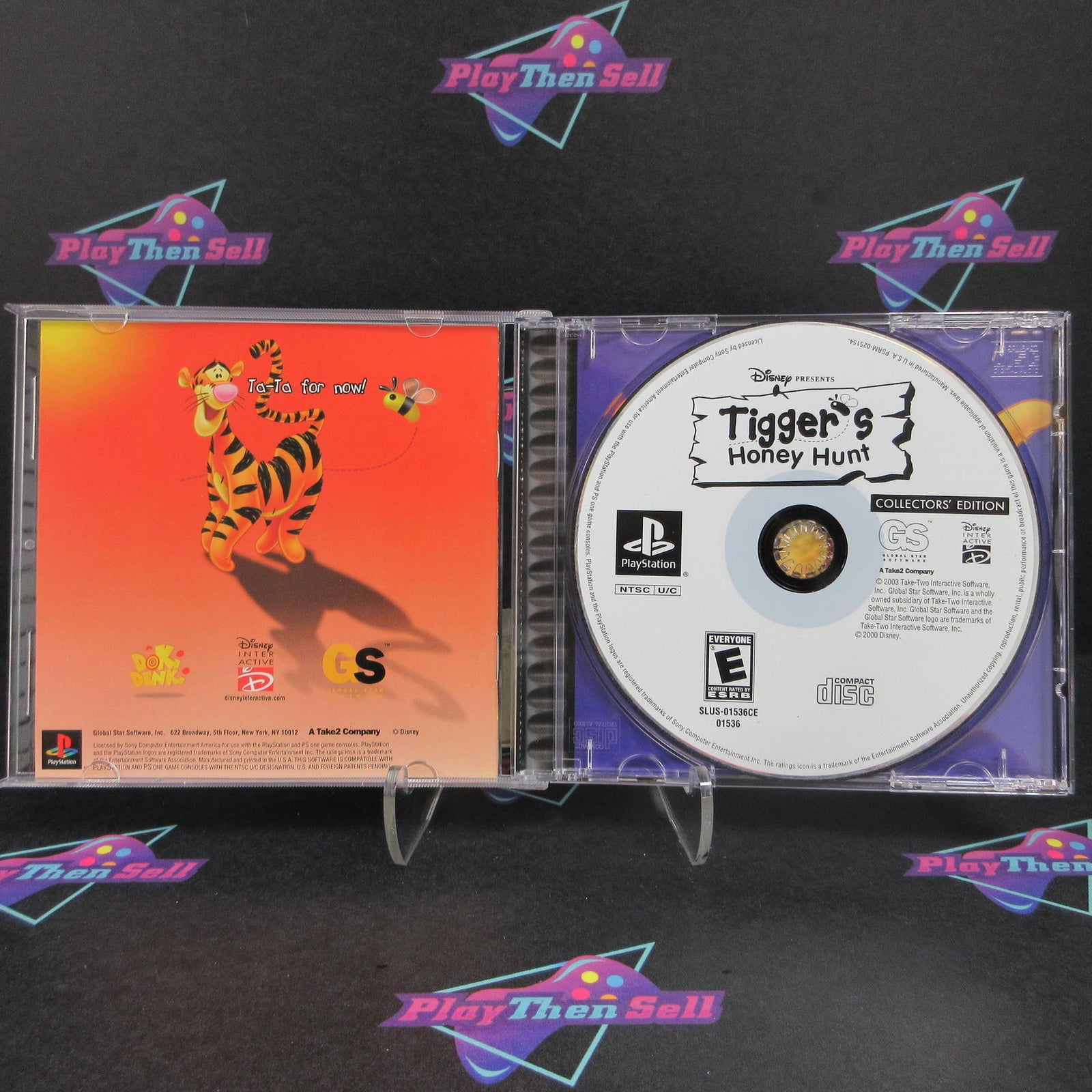 Tigger's Honey Hunt Collector's Edition PS1 PlayStation 1 Complete  - 1 Year W..
