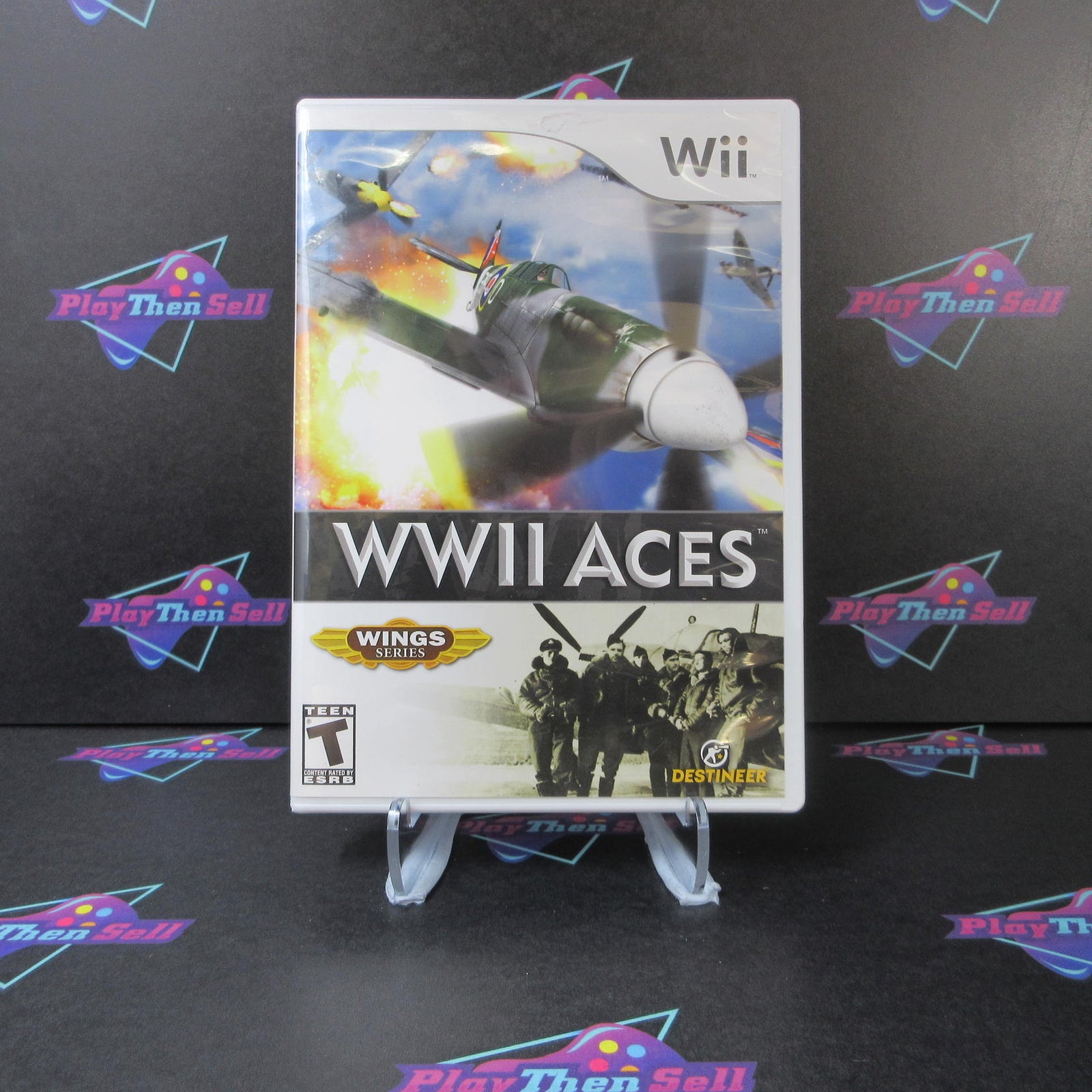 WWII Aces - Nintendo Wii Complete - 1 Year Warranty VG