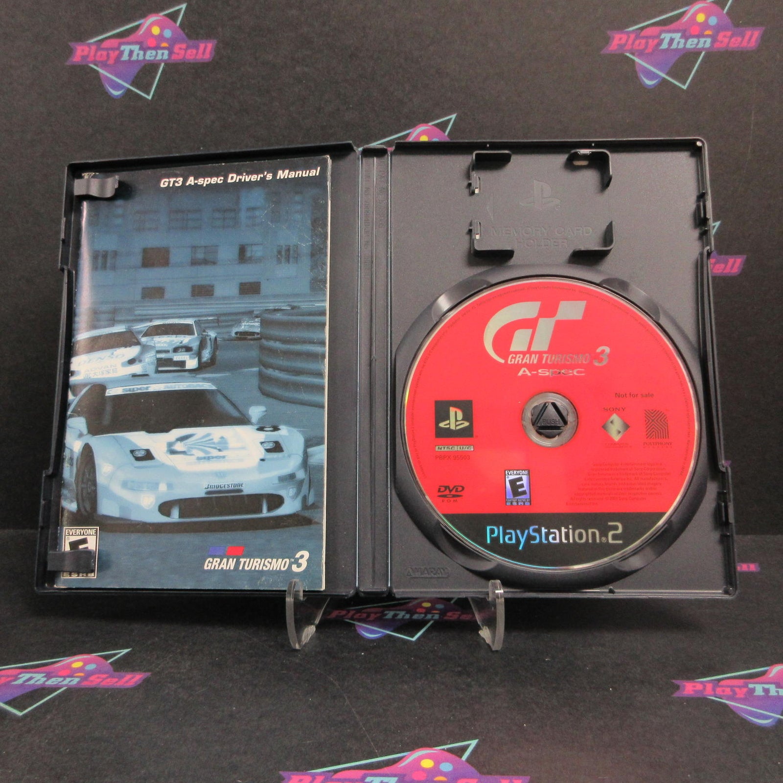 Gran Turismo 3 A-Spec Red Cover PlayStation 2 Complete - 1 Year Warranty VG