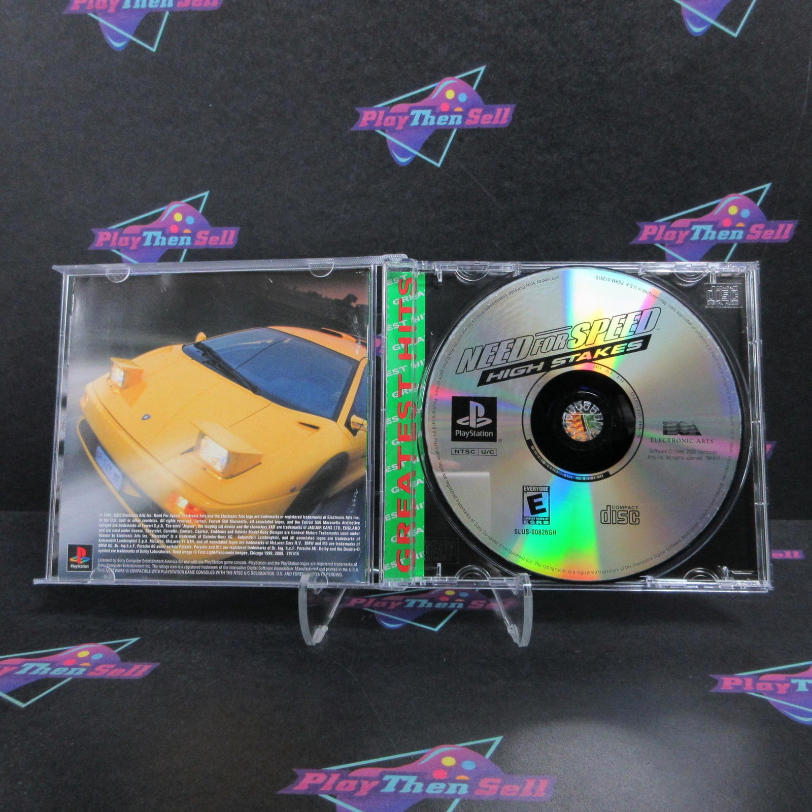 Need For Speed 4 High Stakes PS1 PlayStation 1 GH +Reg Card Complete  - 1 Year..