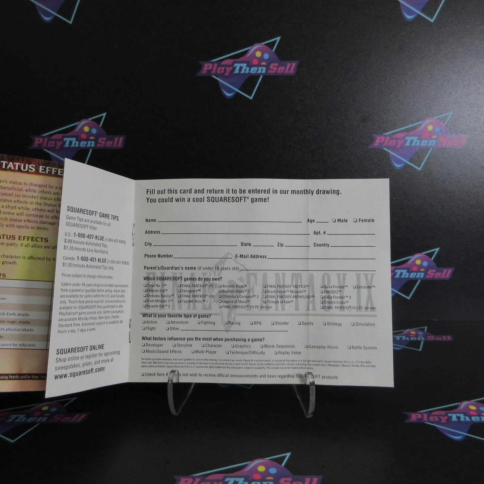 Final Fantasy IX PS1 PlayStation 1 + Reg Card Complete - 1 Year Warranty EX Cond