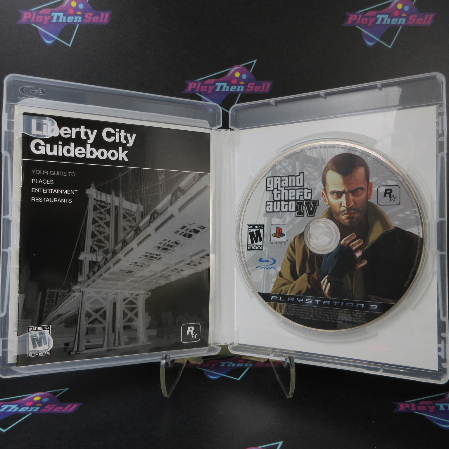 Grand Theft Auto IV PS3 PlayStation 3 + Map Complete - 1 Year Warranty EX Cond