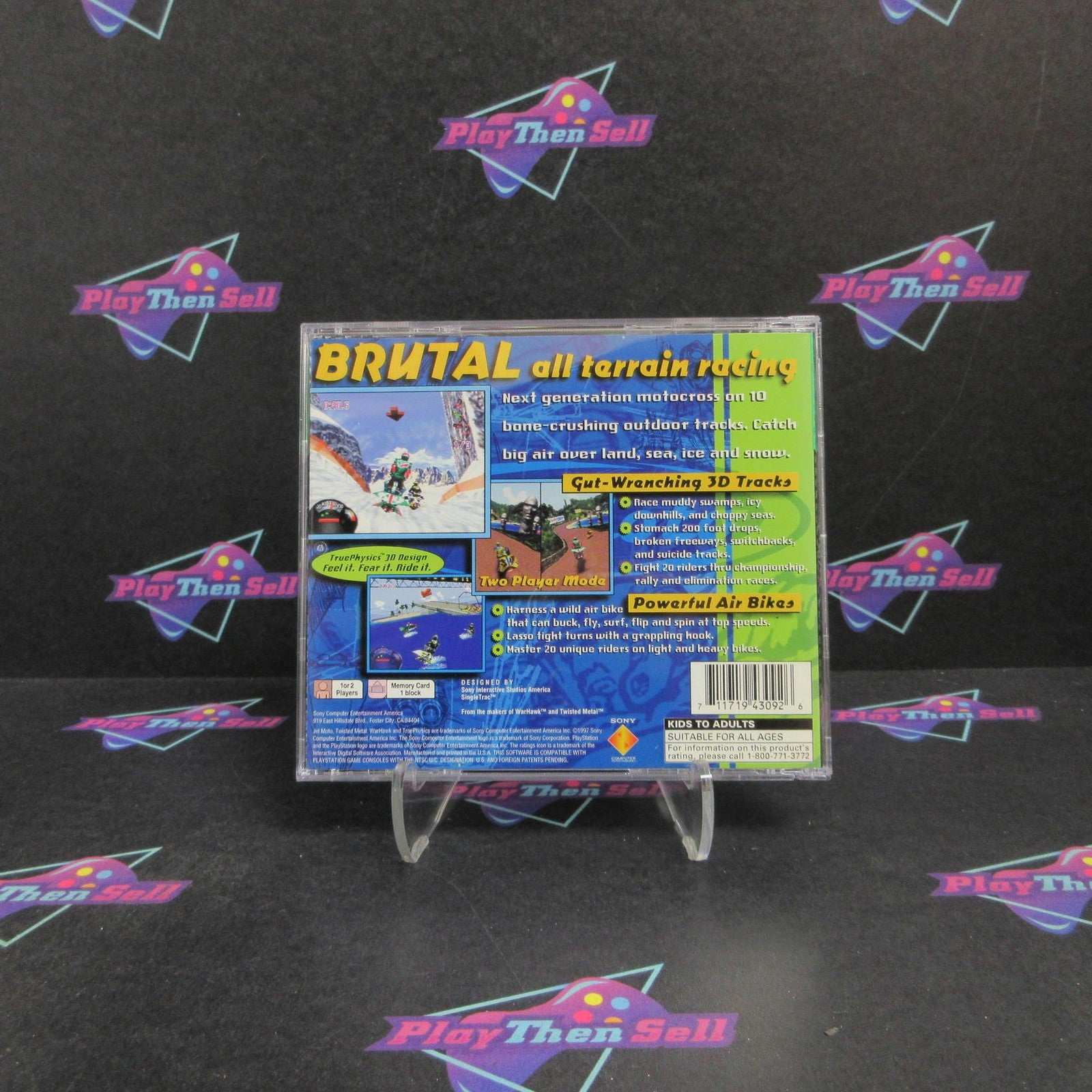 Jet Moto PS1 PlayStation 1 GH Complete - 1 Year Warranty EX Cond