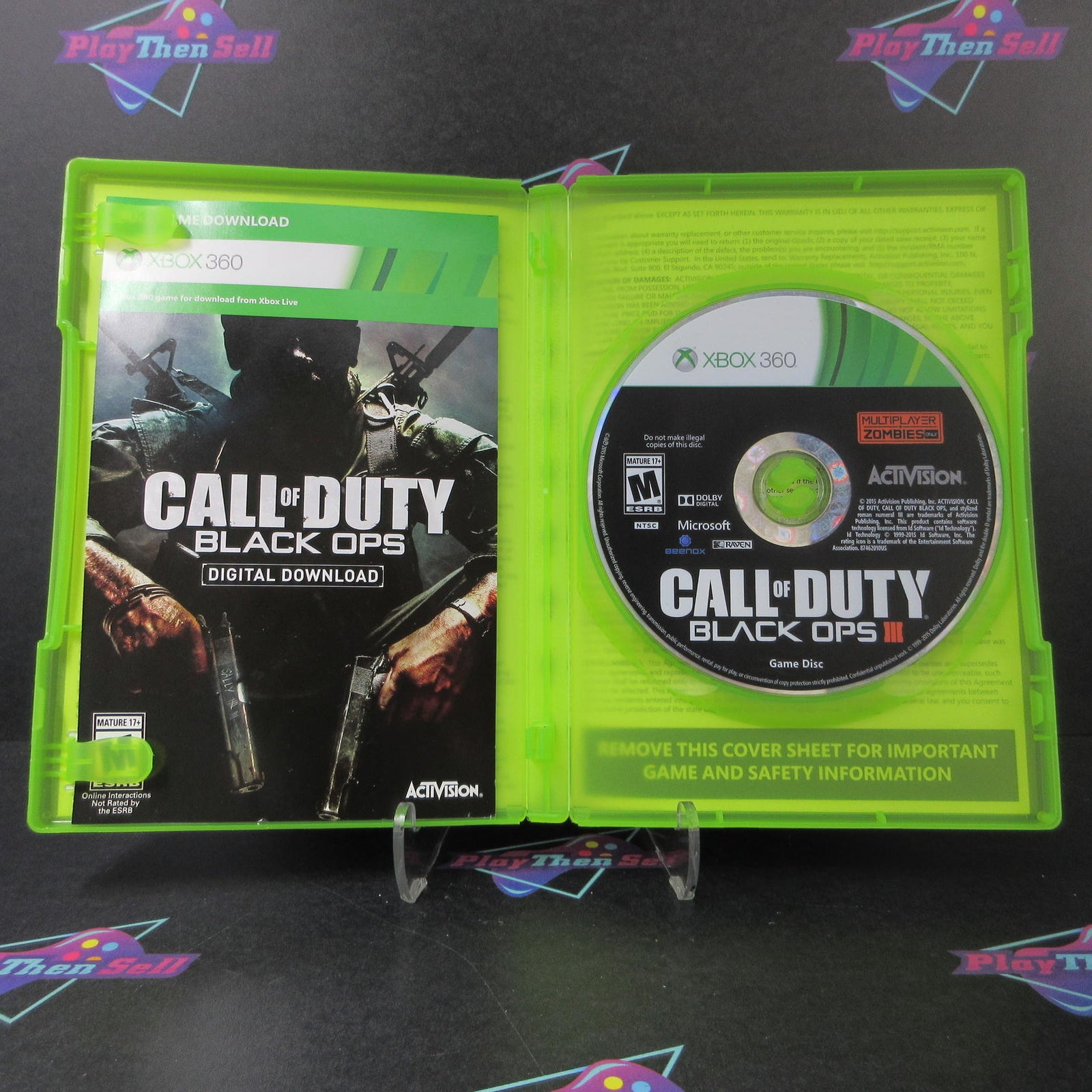 Call of Duty Black Ops III Multiplayer + Zombies Xbox 360 - 1 Year Warranty VG