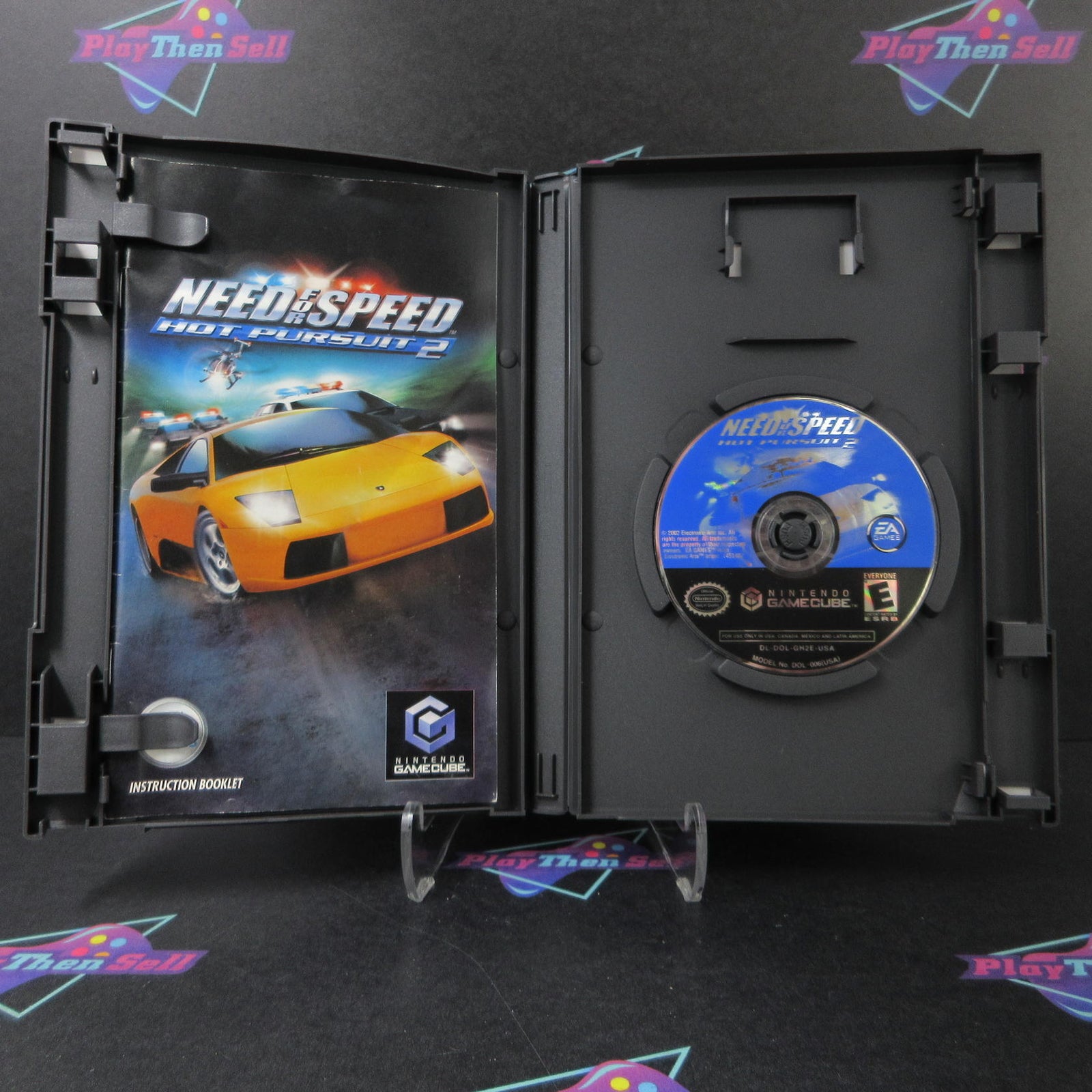 Need for Speed Hot Pursuit 2 Nintendo GameCube Players Choice CIB  - 1 Year Wa..
