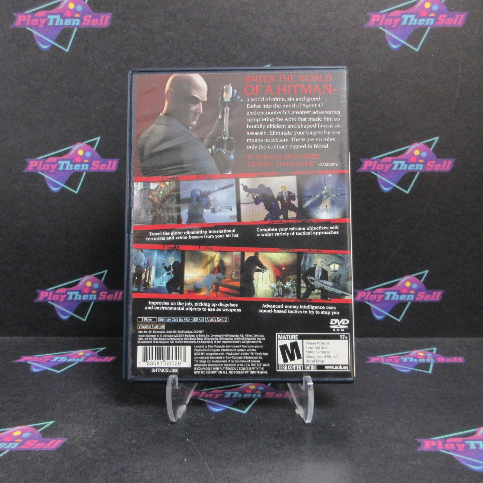 Hitman Contracts PS2 PlayStation 2 + Reg Card Complete - 1 Year Warranty EX Cond
