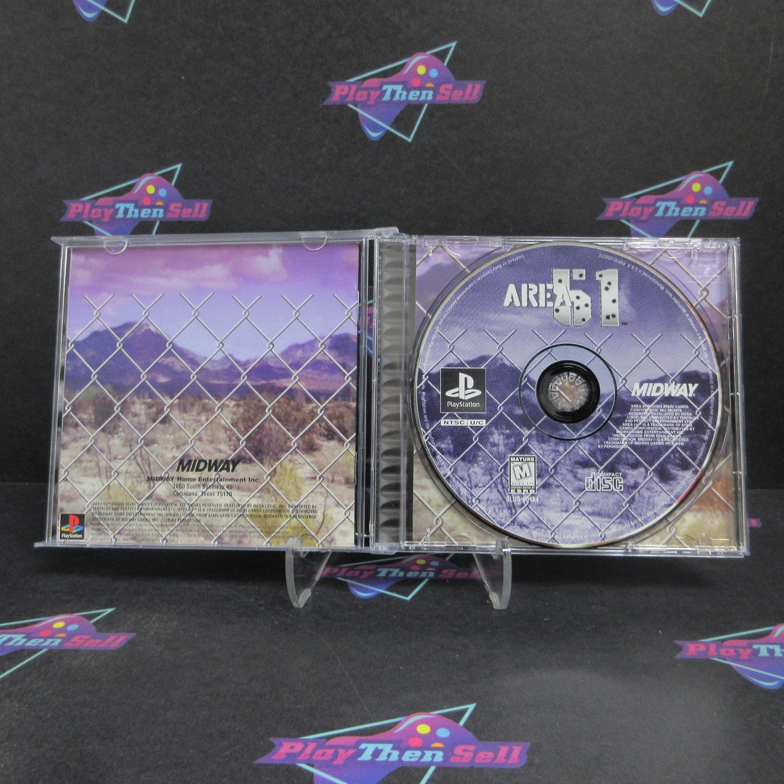 Area 51 PS1 PlayStation 1 + Reg Card Complete - 1 Year Warranty EX Cond