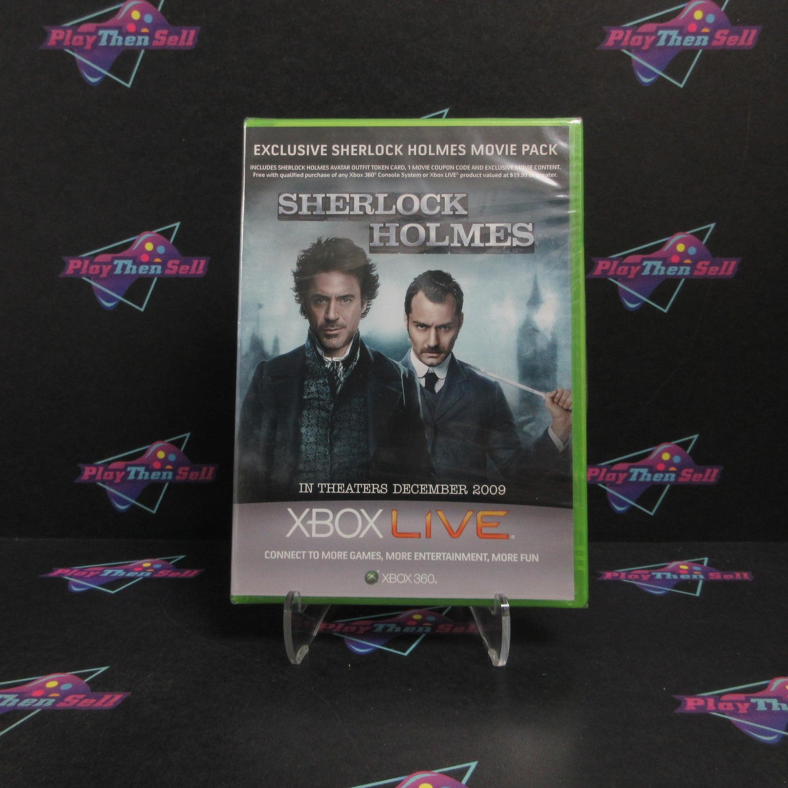 Sherlock Holmes Movie Pack + Avatar Outfit Xbox 360 Brand New - Sealed