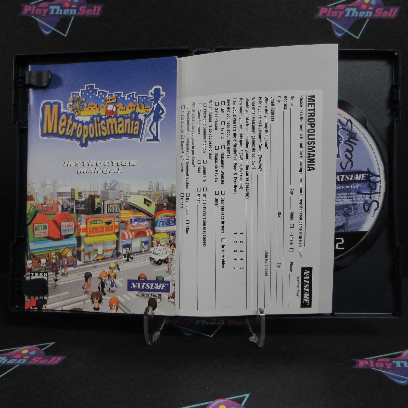 Metropolismania PlayStation 2 PS2 + Reg Card Complete - 1 Year Warranty VG