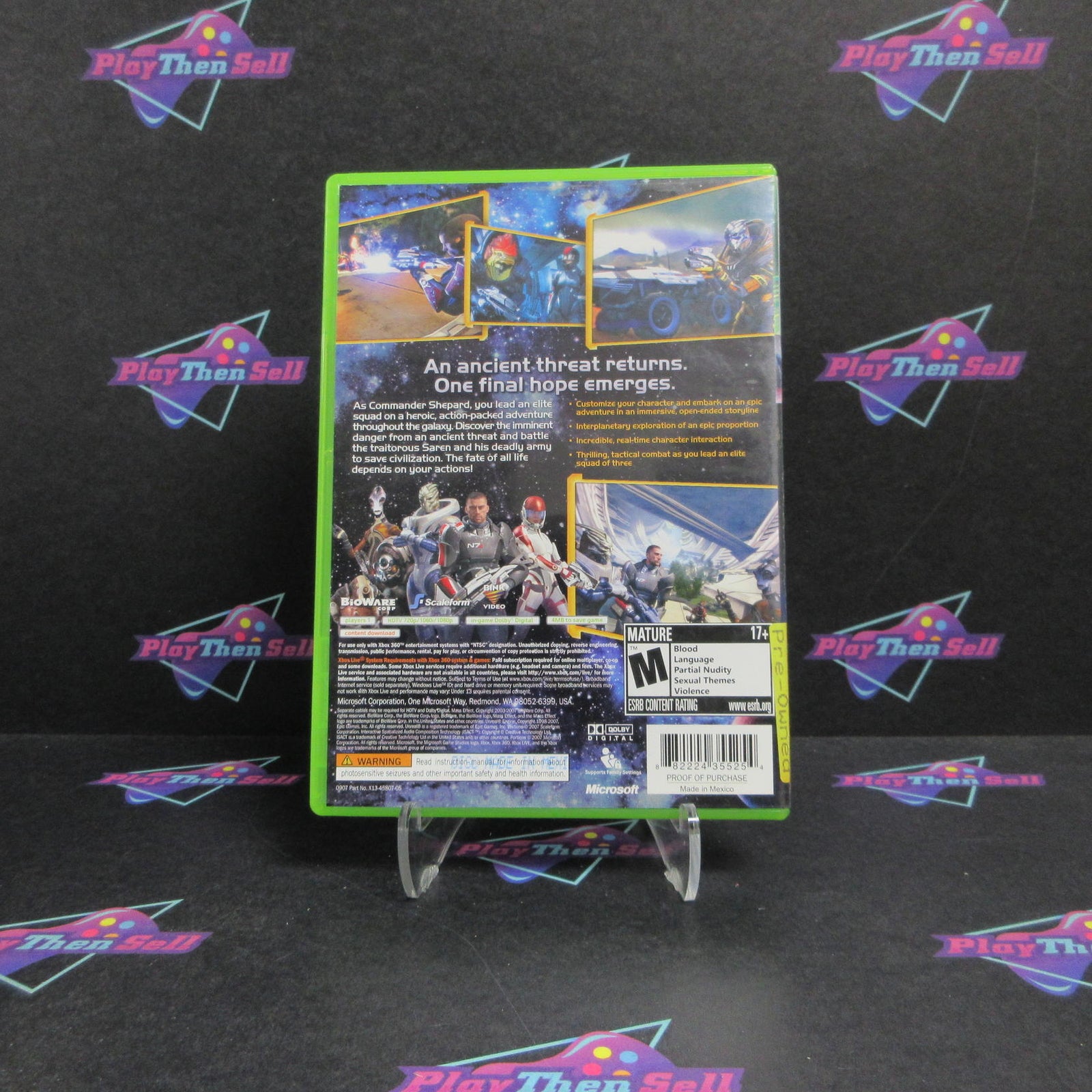 Mass Effect Xbox 360 - 1 Year Warranty VG