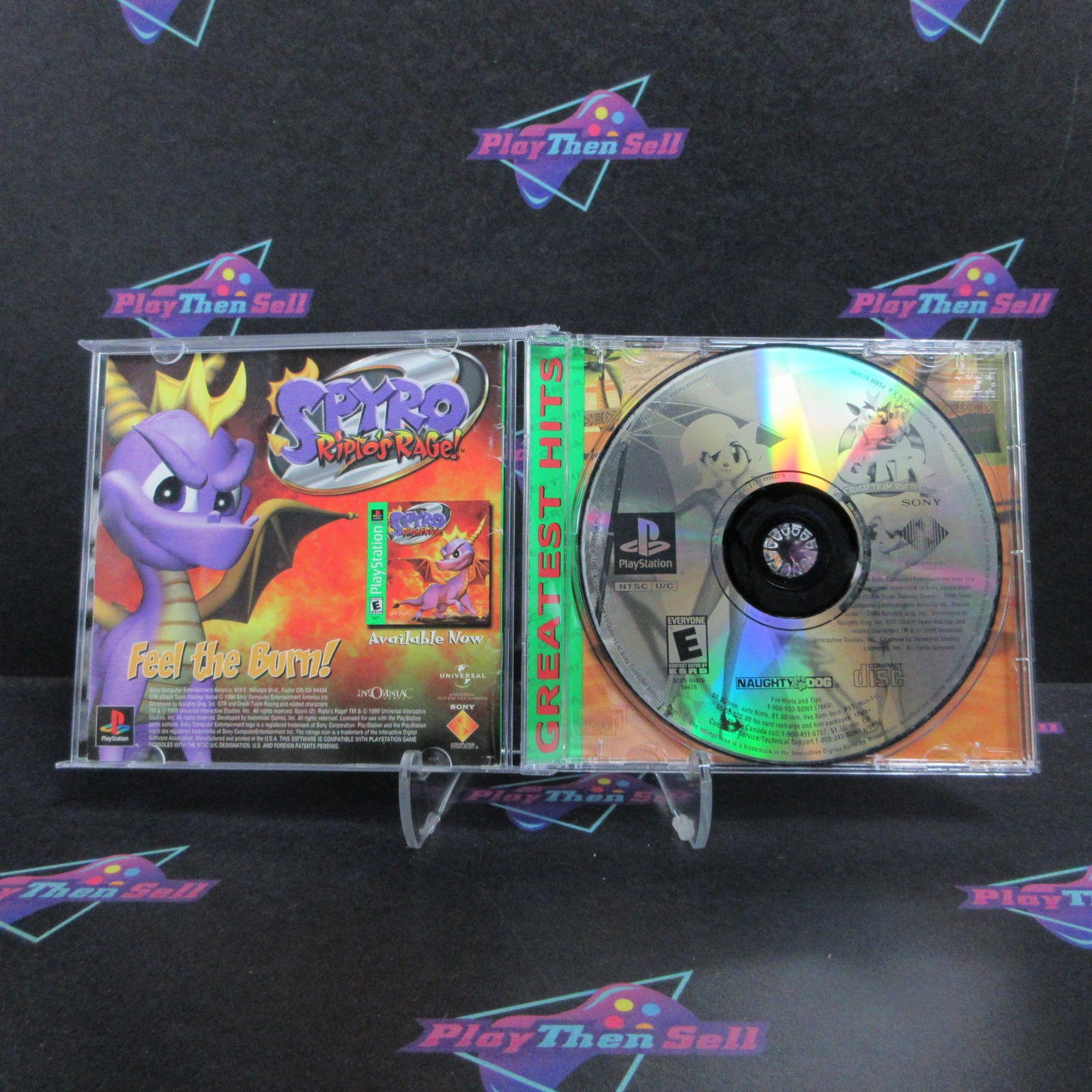 CTR Crash Team Racing PS1 PlayStation 1 GH Complete - 1 Year Warranty EX Cond
