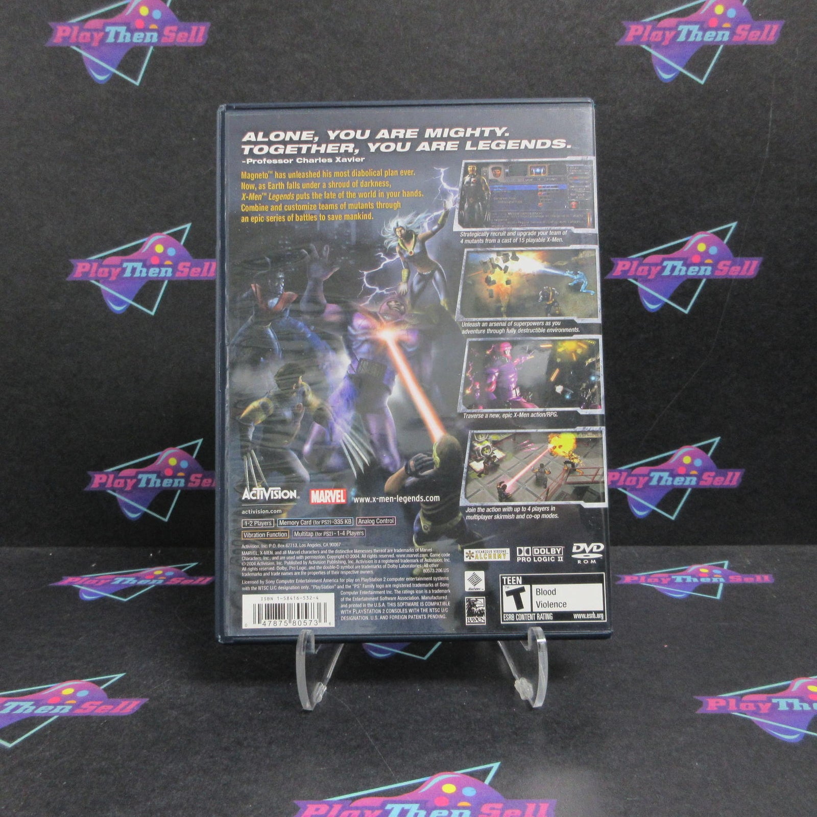 X-Men Legends PS2 PlayStation 2 Complete - 1 Year Warranty EX Cond