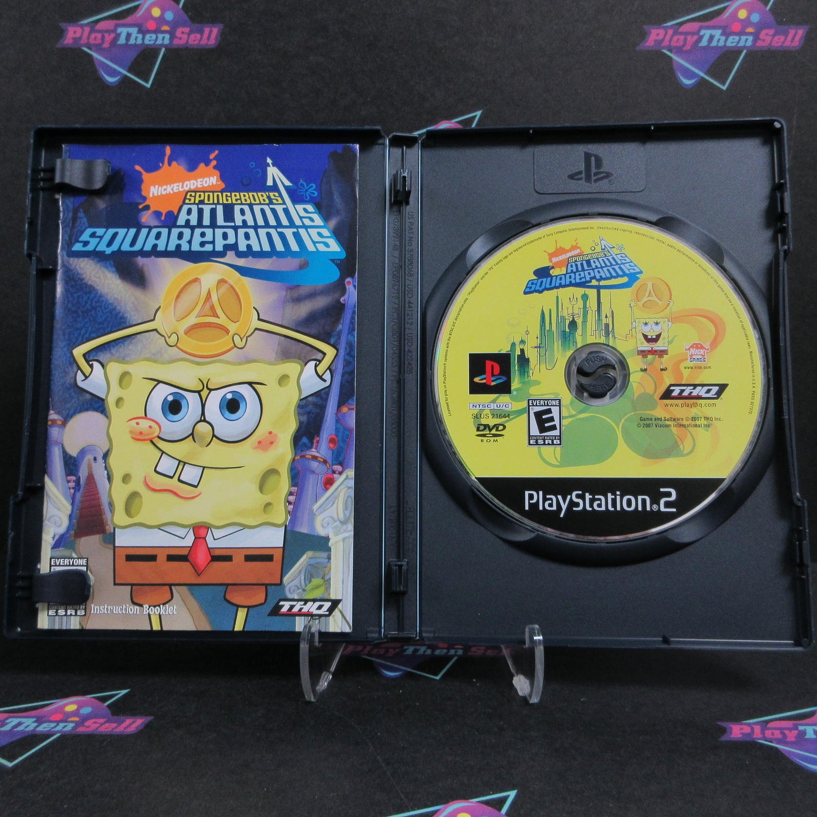 SpongeBobs Atlantis Squarepantis PS2 PlayStation 2 Complete  - 1 Year Warranty..
