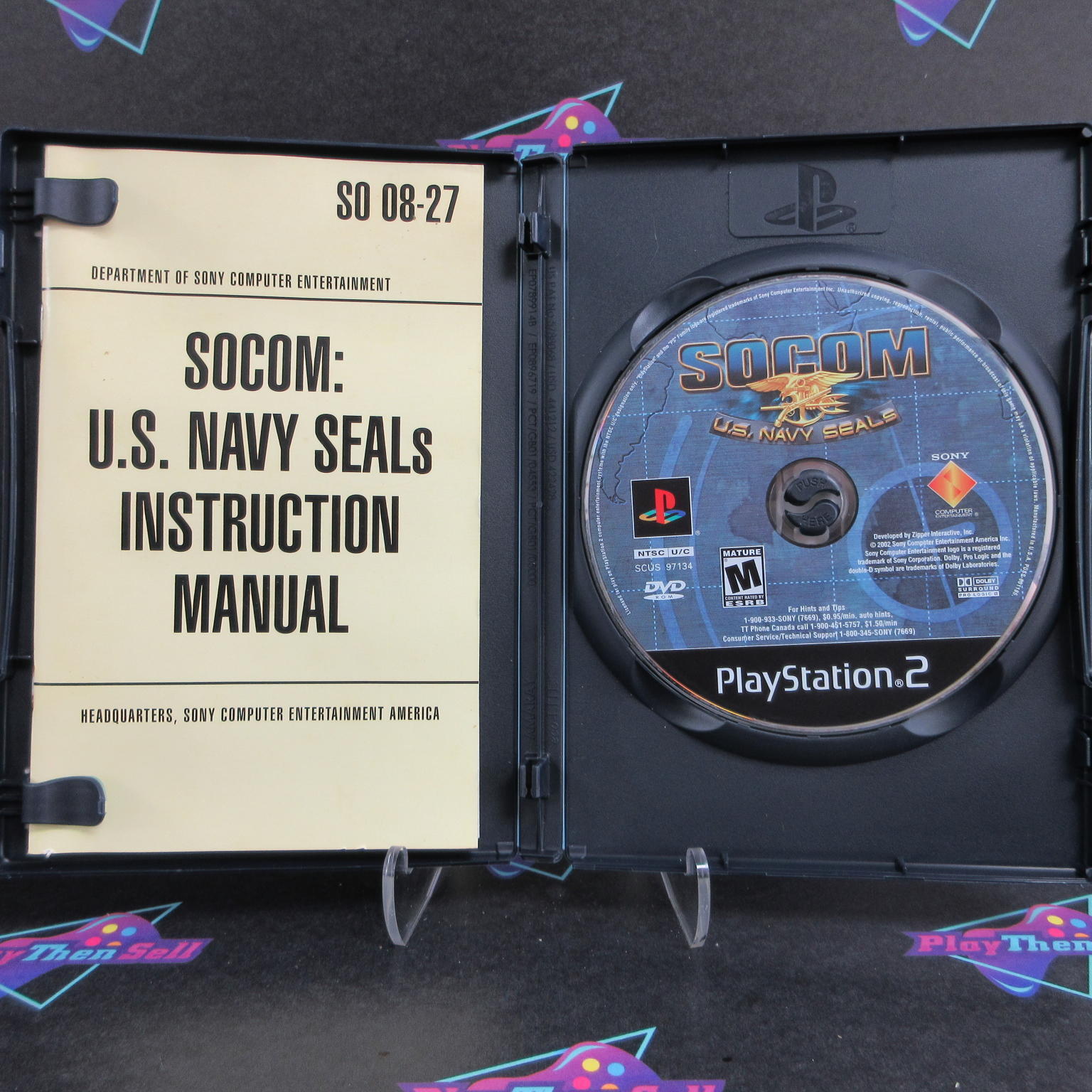 SOCOM US Navy Seals PS2 PlayStation 2 + Reg Card Complete  - 1 Year Warranty E..