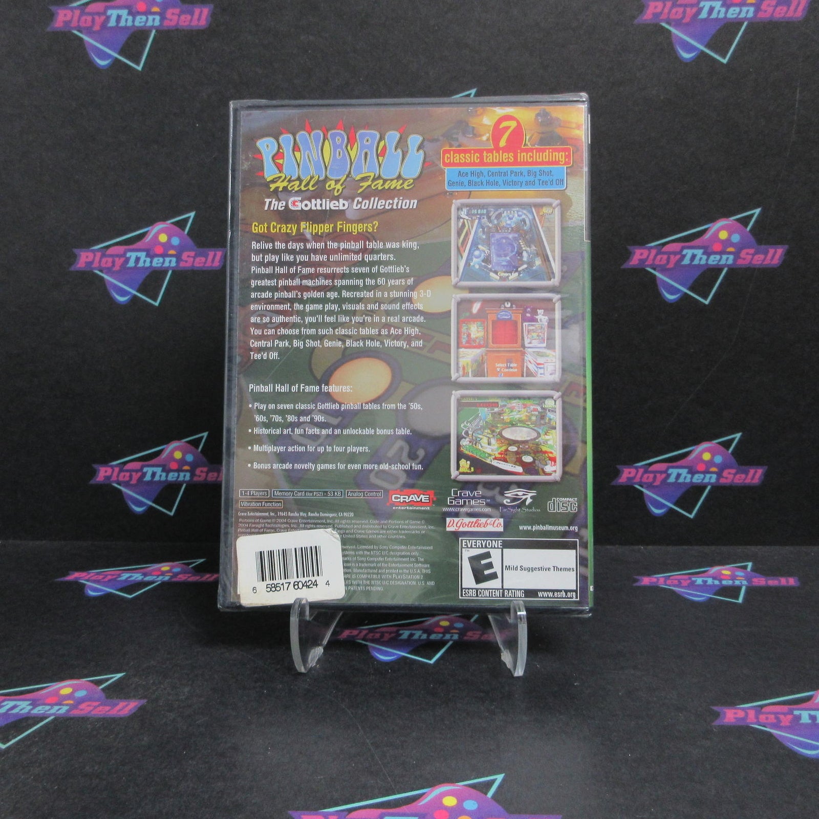Pinball Hall of Fame The Gottlieb Collection PS2 PlayStation 2 - See Pics  Bra..