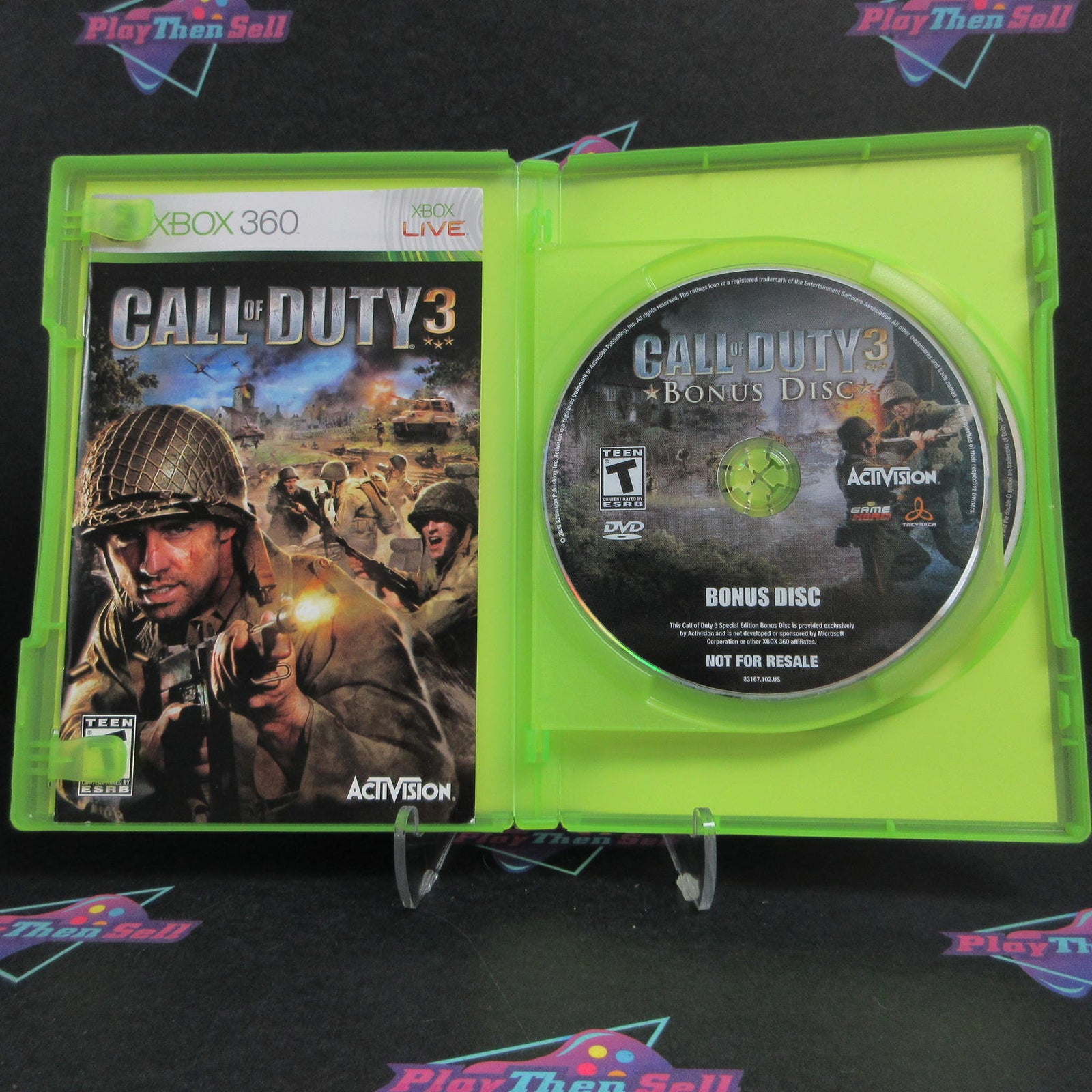 Call of Duty 3 Xbox 360 PH + Bonus Disc Complete - 1 Year Warranty EX Cond