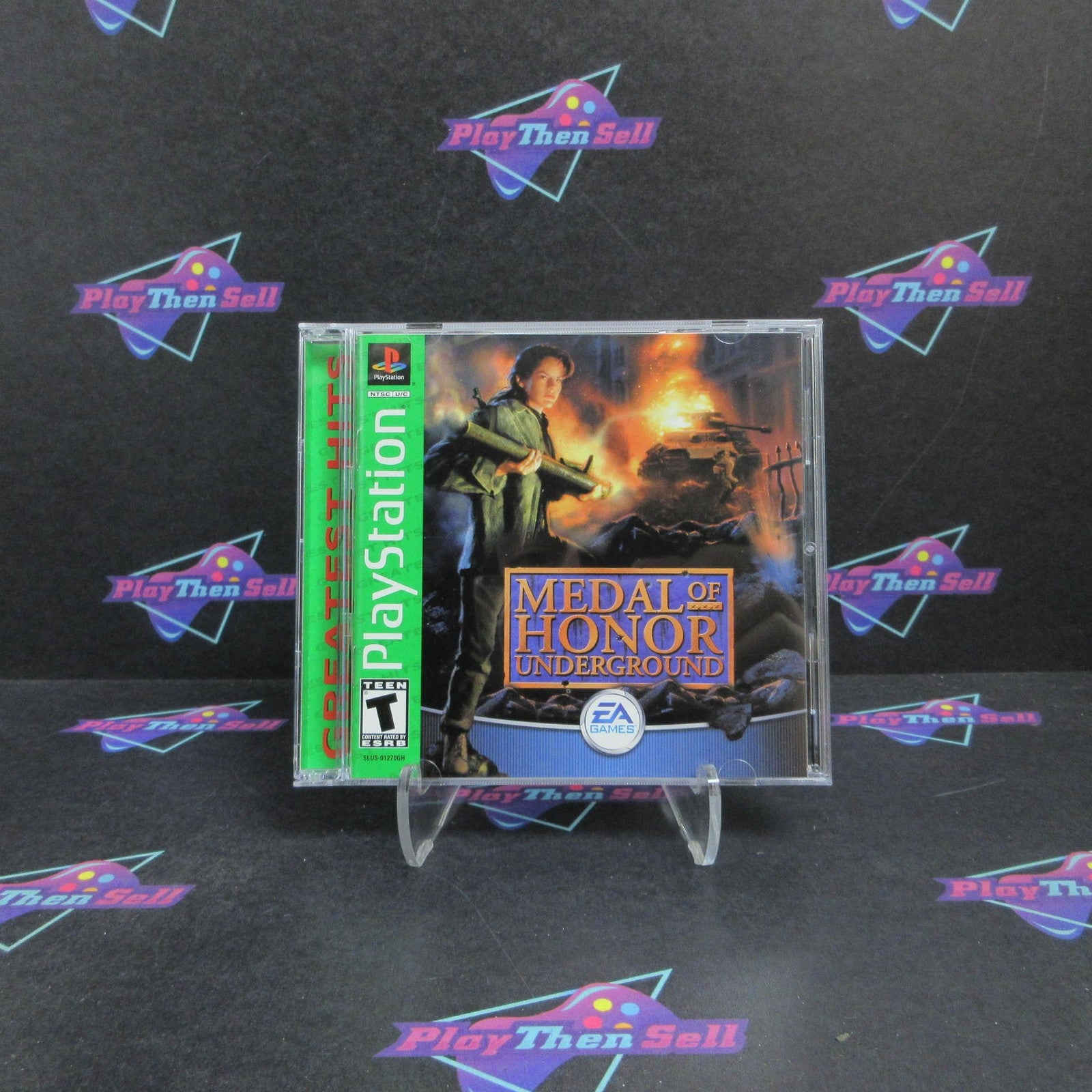 Medal of Honor Underground PS1 PlayStation 1 GH + Reg Card Complete  - 1 Year ..