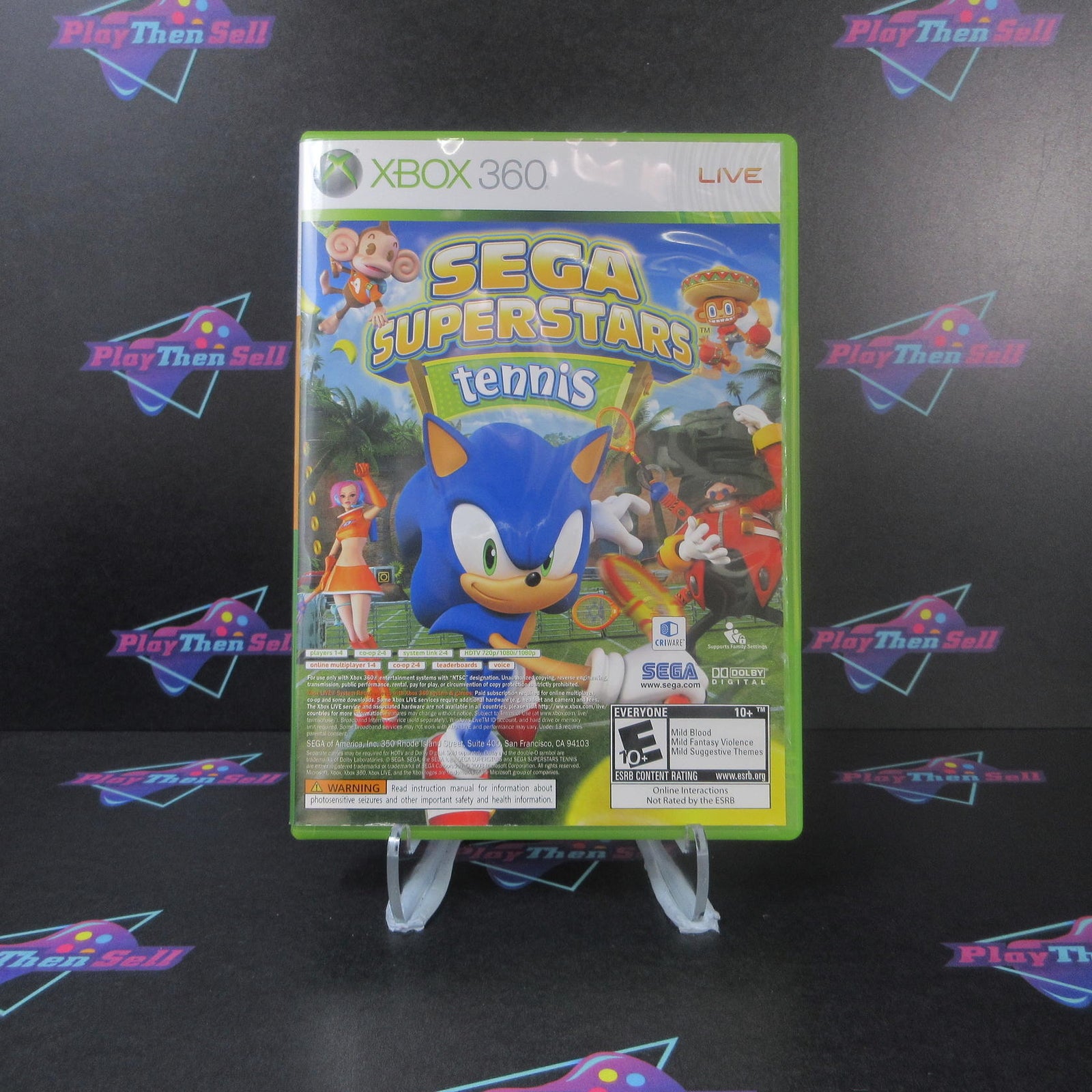 Sega Superstars Tennis / Xbox Arcade - Xbox 360 - Complete CIB