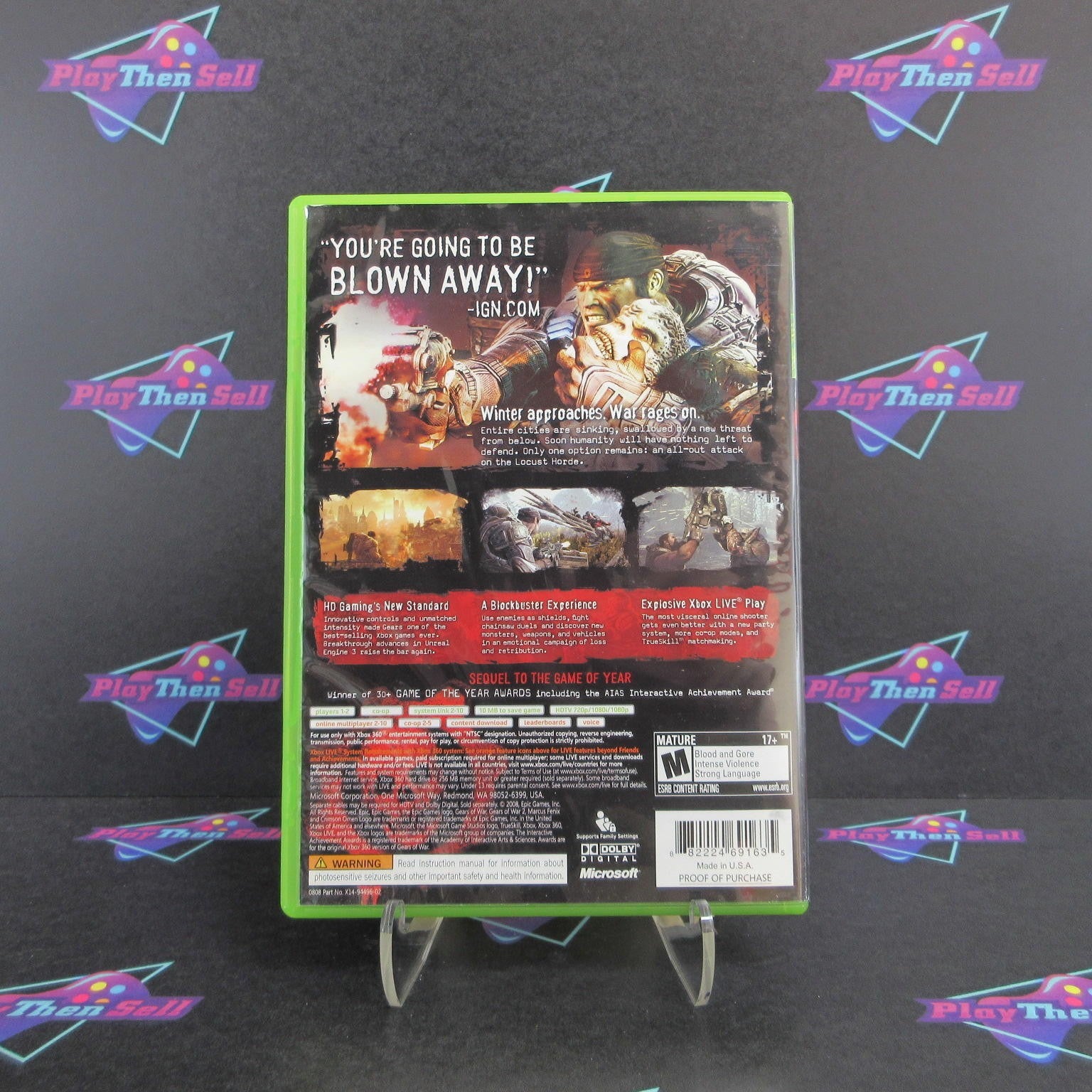 Gears of War 2 GOTY Edition + Sleeve Complete - 1 Year Warranty EX Cond