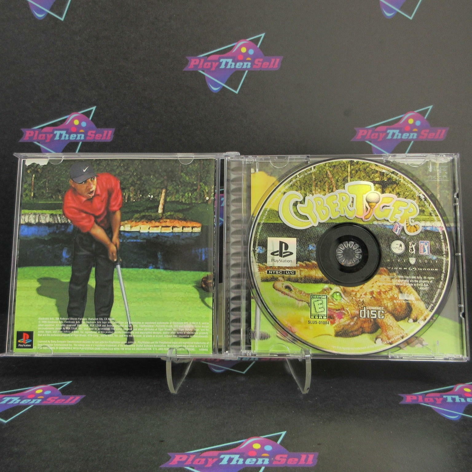 Cyber Tiger PS1 PlayStation 1 Complete - 1 Year Warranty EX Cond