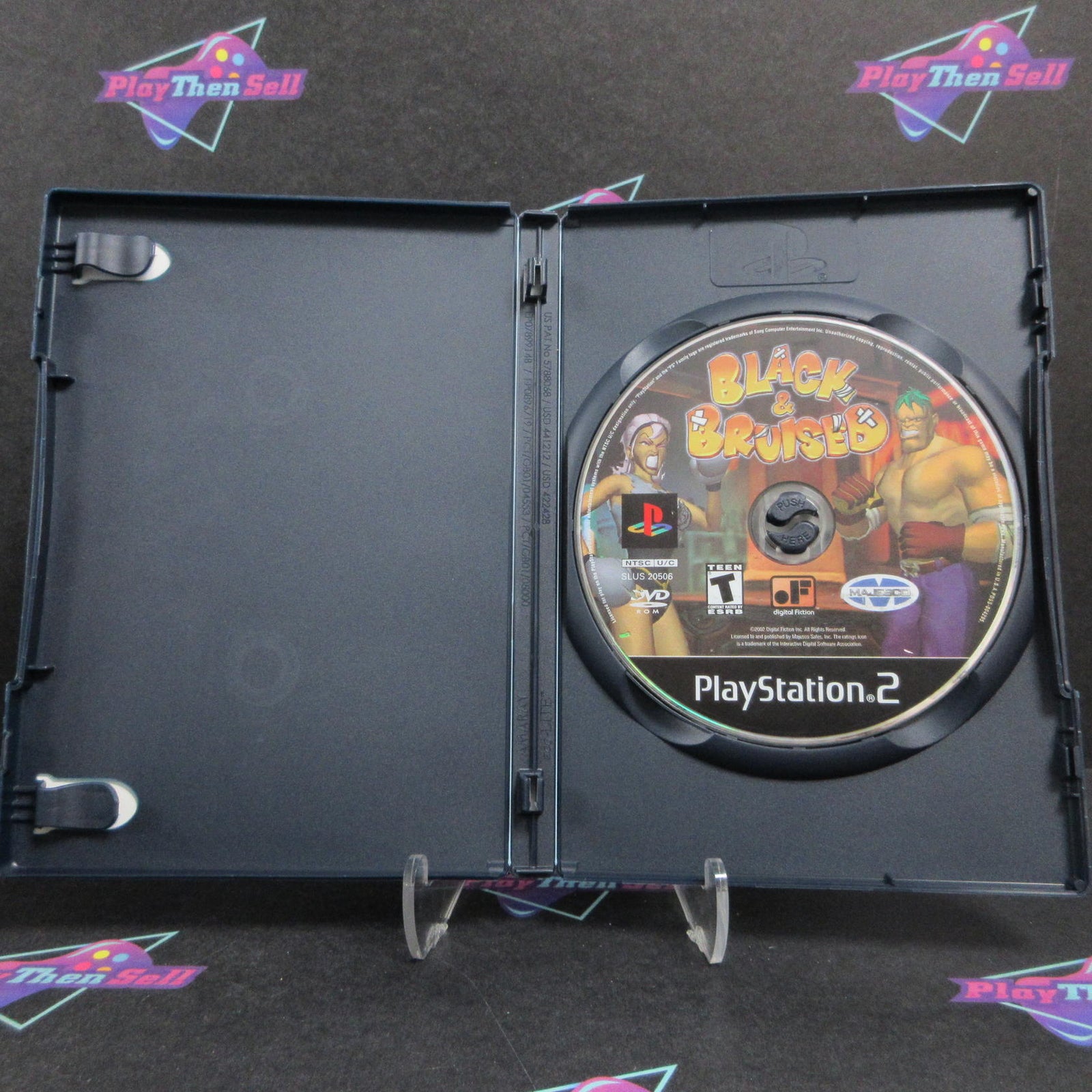 Black & Bruised PS2 PlayStation 2 Rental Art AD/DD/NM - (See Pics)