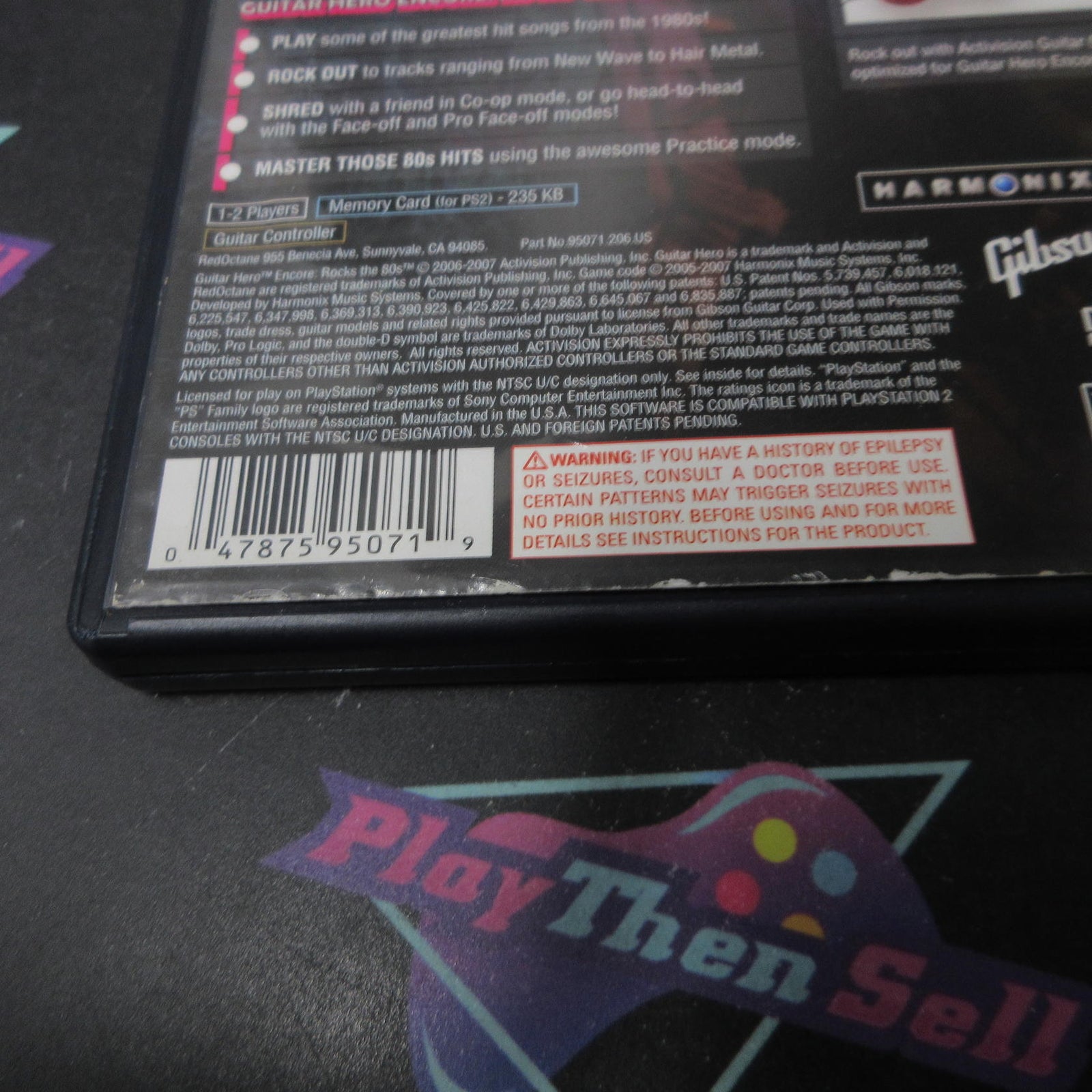 Guitar Hero Encore Rocks the 80's PS2 PlayStation 2 Complete  - 1 Year Warrant..