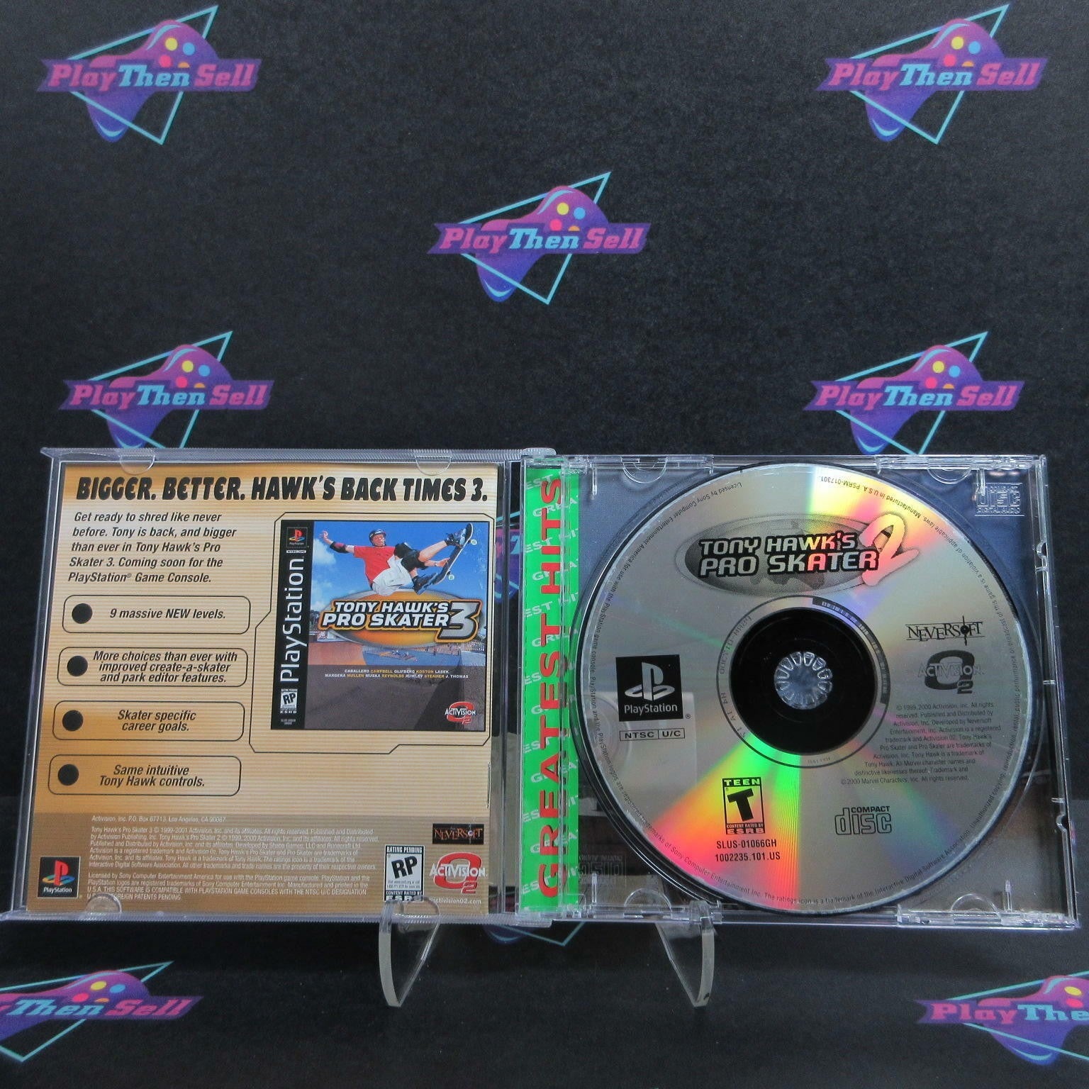 Tony Hawk's Pro Skater 2 PS1 PlayStation 1 GH Complete - 1 Year Warranty EX Cond