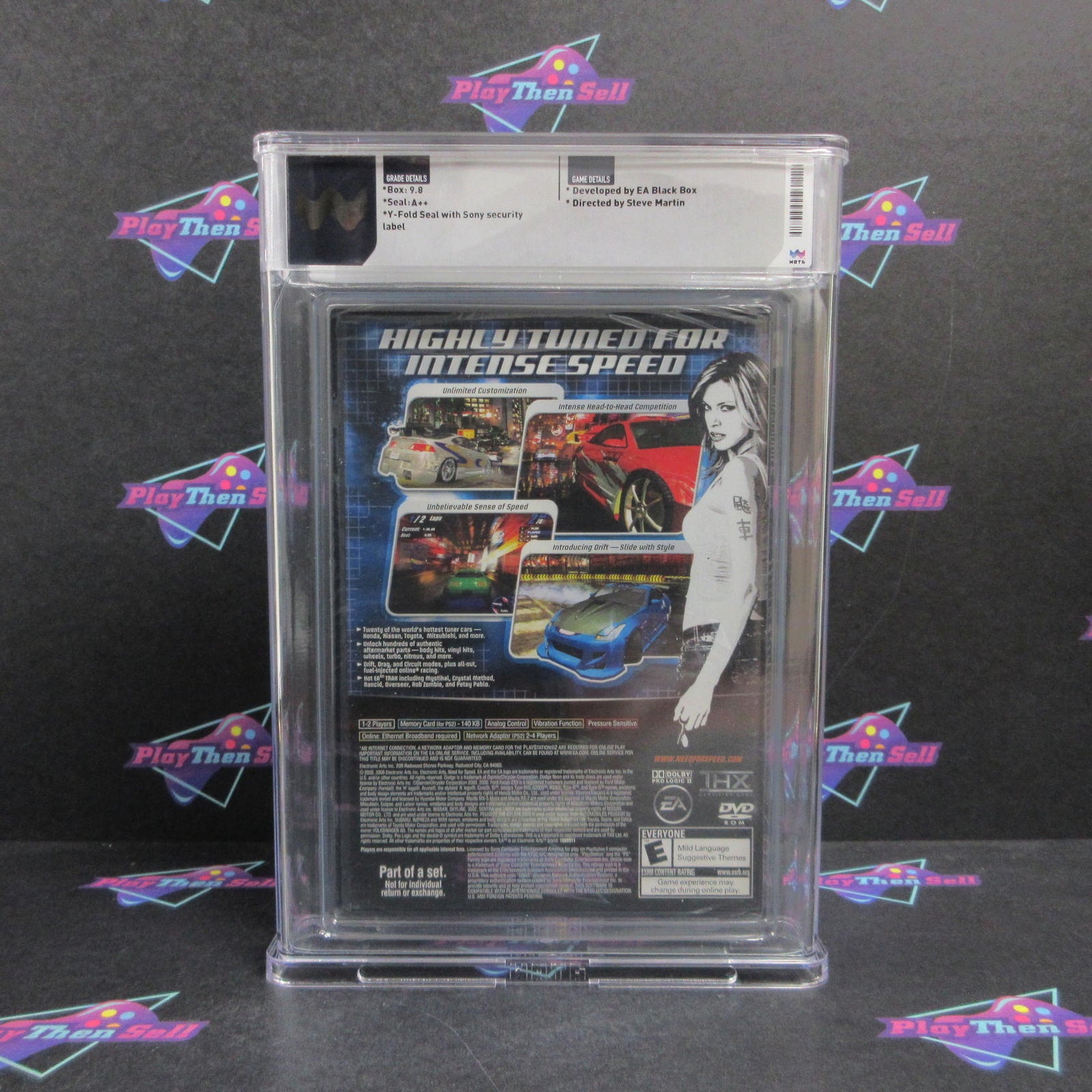 Need for Speed Underground PS2 PlayStation 2 WATA Graded 9.8 A++ Sealed  Brand..