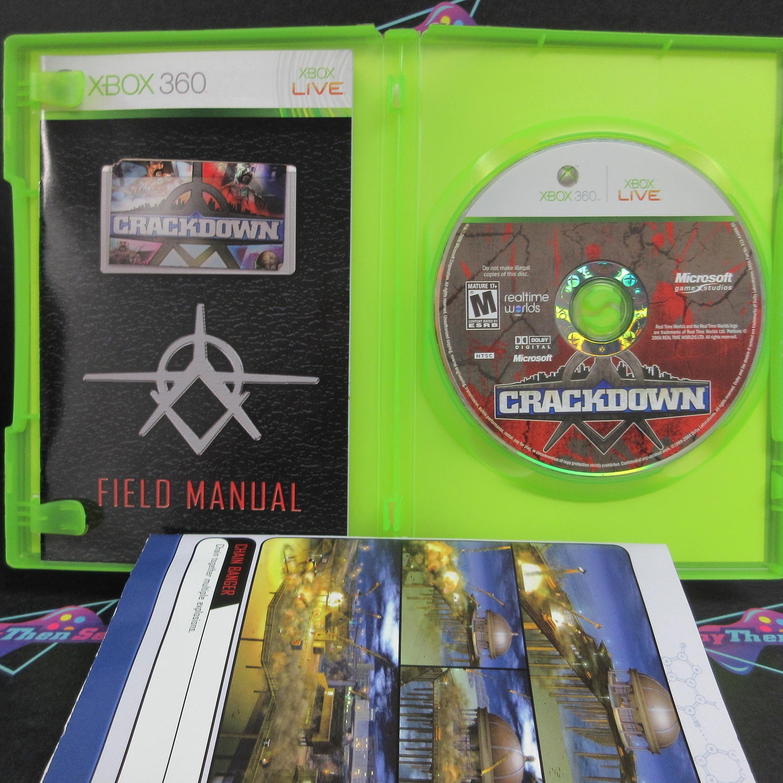 Crackdown Xbox 360 + Poster Complete - 1 Year Warranty EX Cond