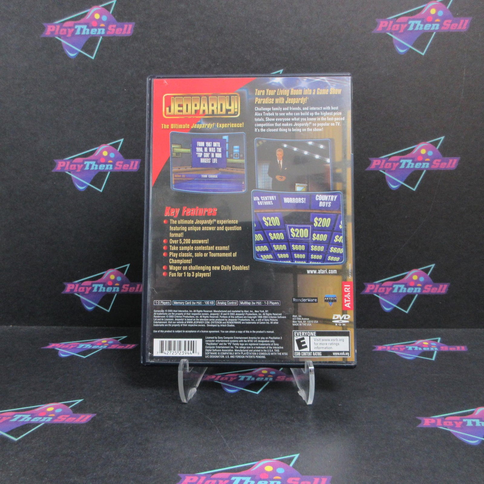 Jeopardy PS2 PlayStation 2 AD Complete CIB - (See Pics)