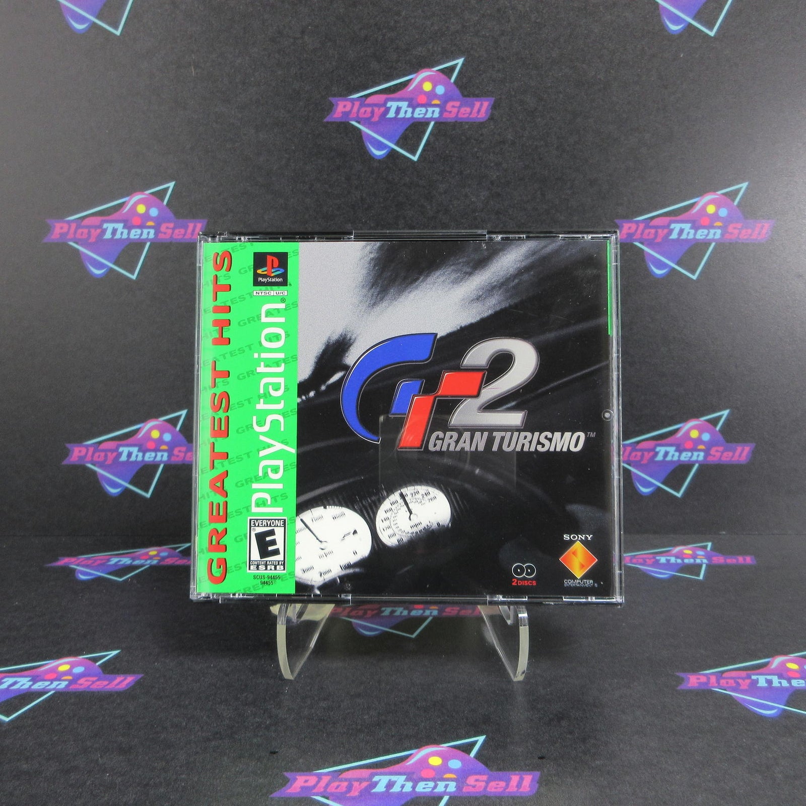 Gran Turismo 2 PS1 PlayStation 1 Greatest Hits - 1 Year Warranty Game & Case