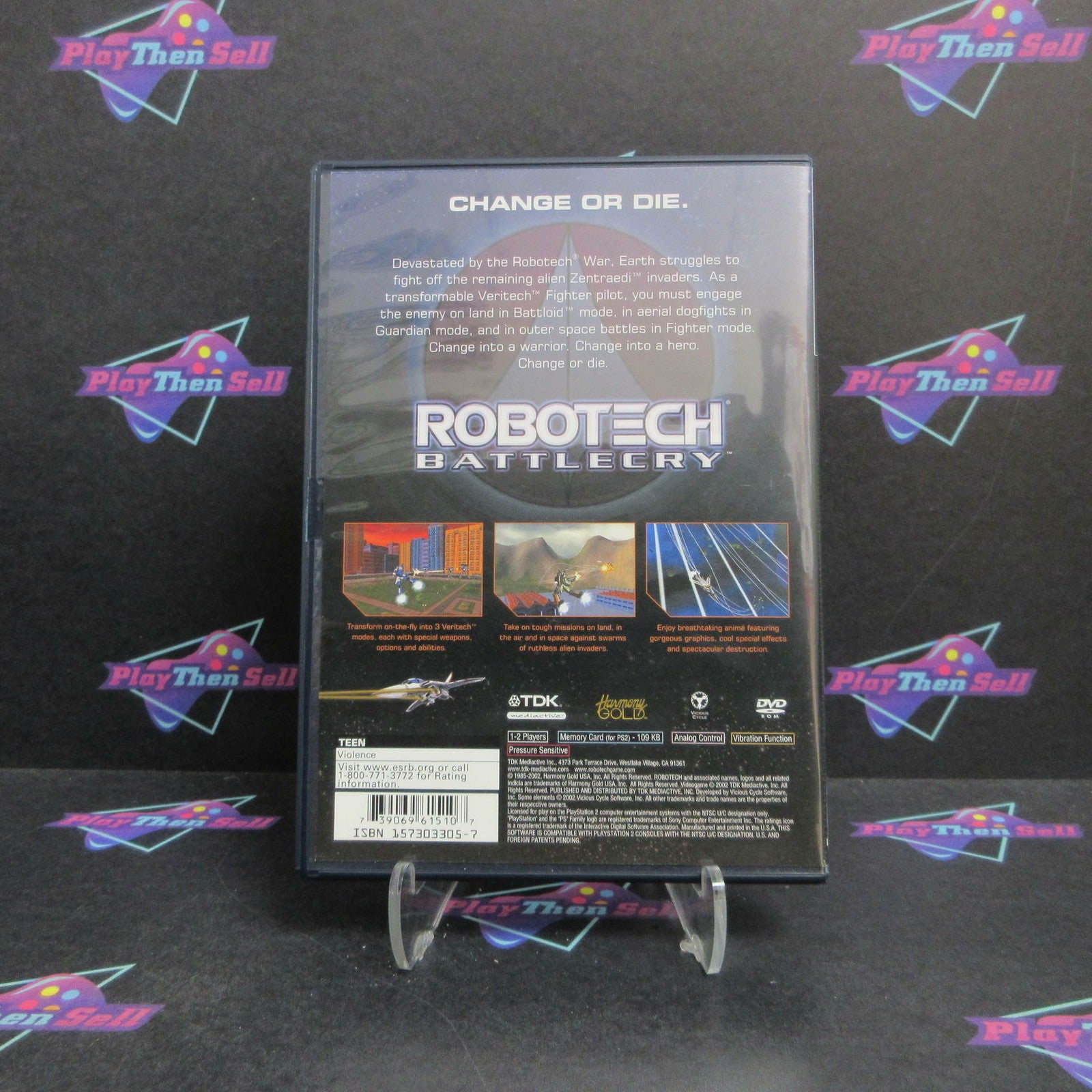 Robotech Battlecry PlayStation 2 + Reg Card Complete - 1 Year Warranty EX Cond