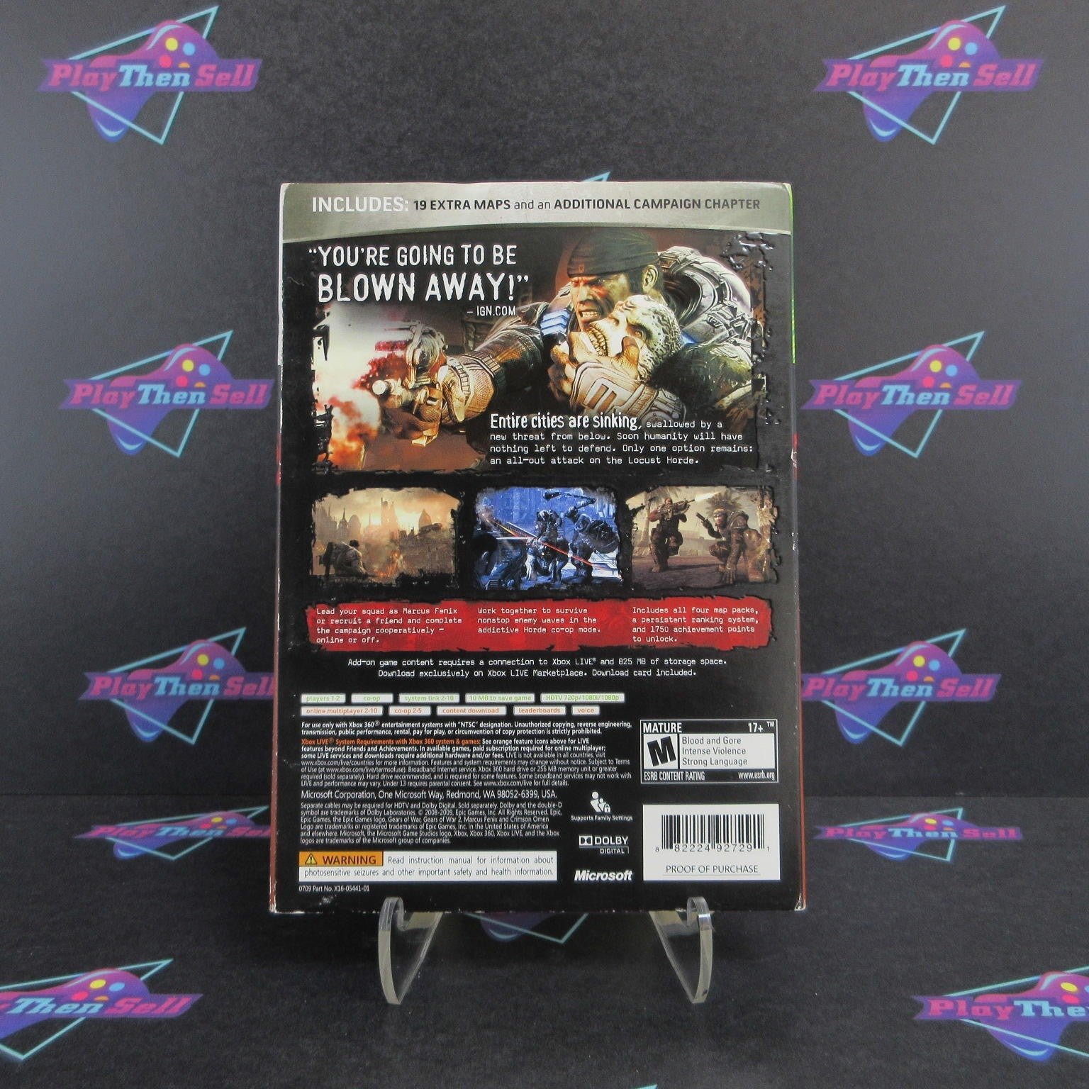 Gears of War 2 GOTY Edition + Sleeve Complete - 1 Year Warranty EX Cond