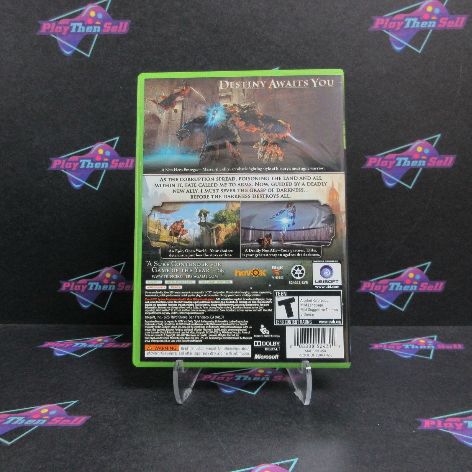 Prince Of Persia Xbox 360 + Bonus Disc Complete - 1 Year Warranty EX Cond