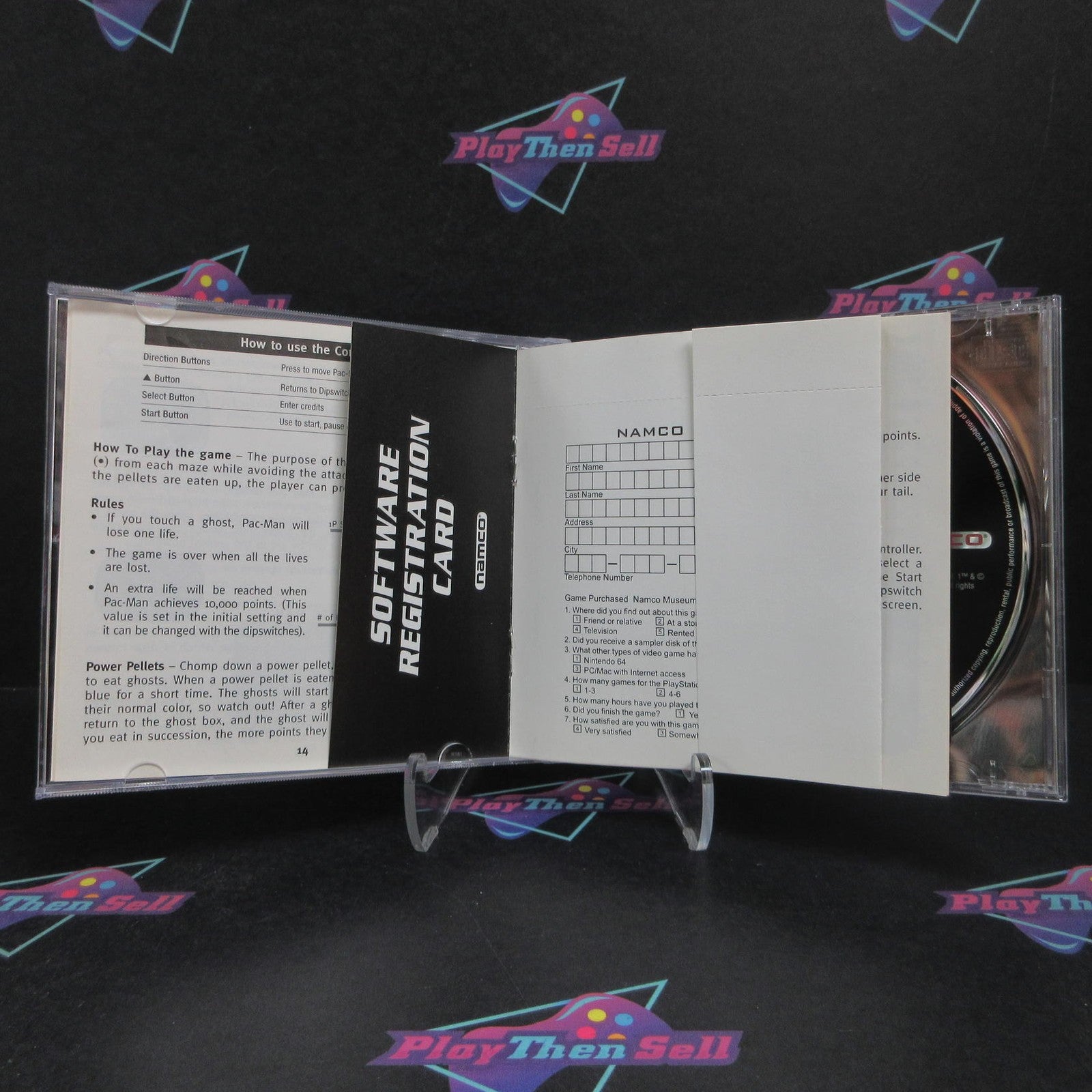 Namco Museum Vol 1 PS1 PlayStation 1 + Reg Card Complete  - 1 Year Warranty EX..