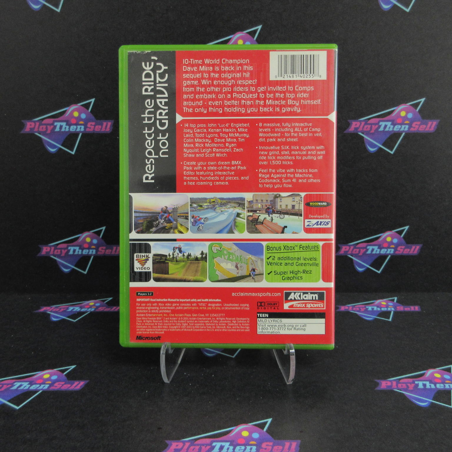 Dave Mirra Freestyle BMX 2 Xbox + Reg Card Complete - 1 Year Warranty VG