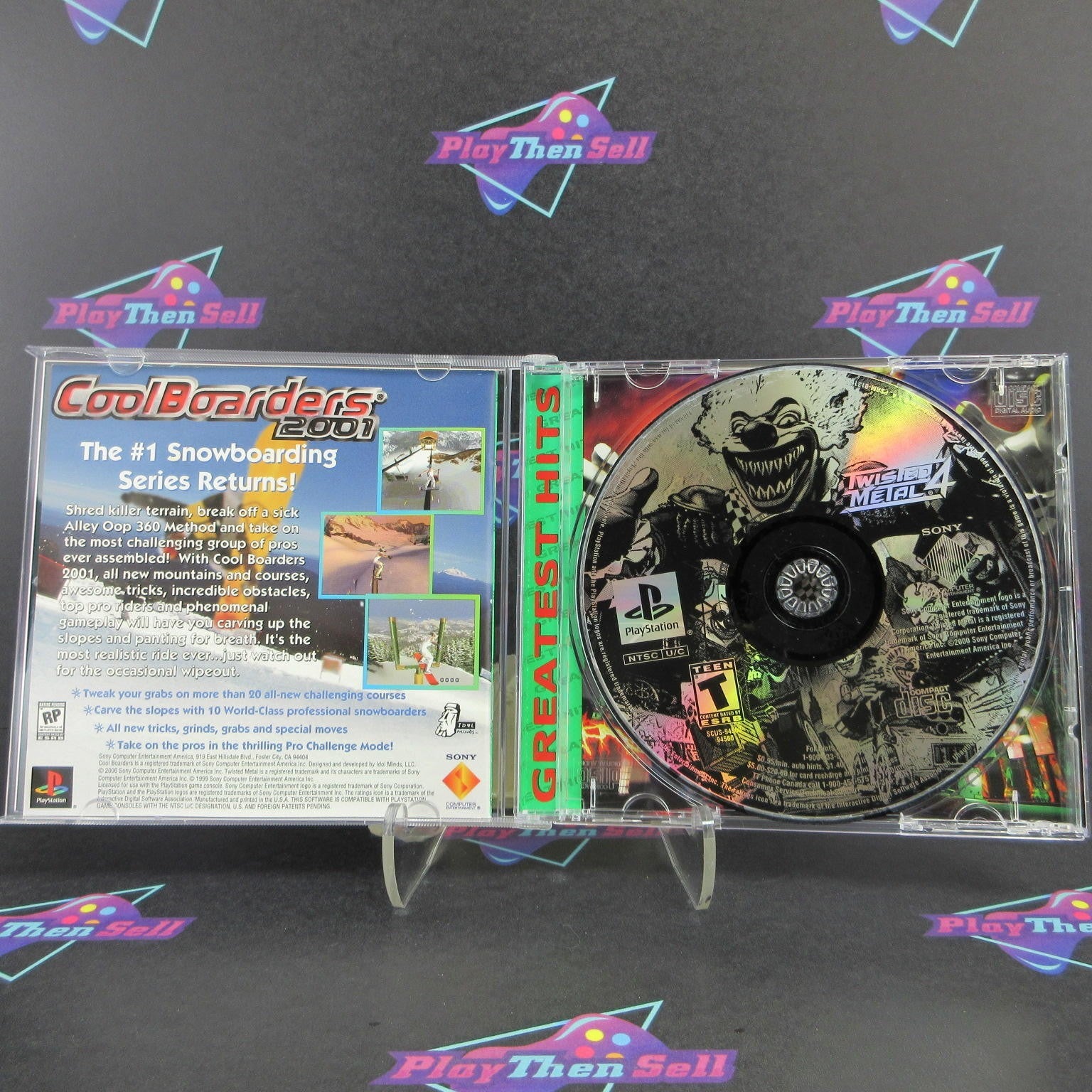 Twisted Metal 4 PS1 PlayStation 1 GH Complete - 1 Year Warranty EX Cond