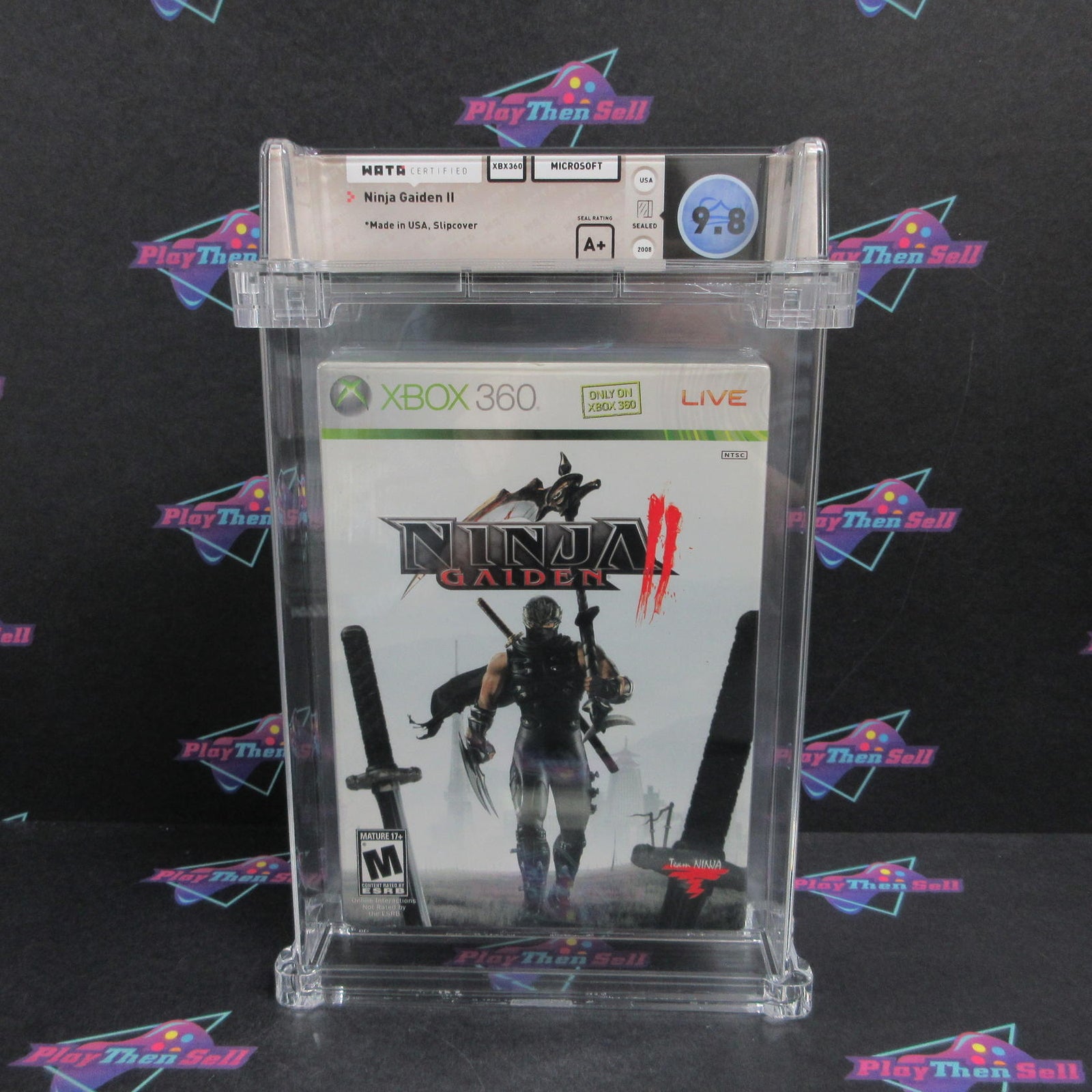 Ninja Gaiden II Xbox 360 + Slipcover WATA Graded 9.8 A+ Sealed  Brand New - Se..