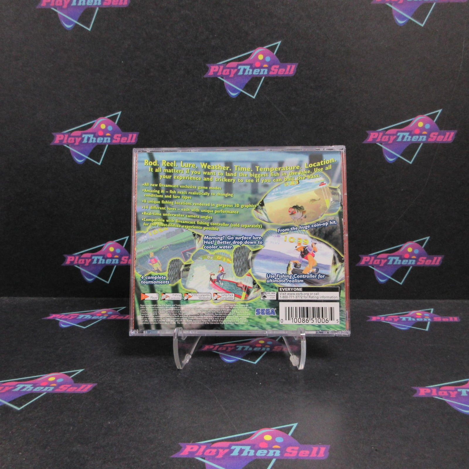Sega Bass Fishing All Stars Sega Dreamcast + Reg Card Complete  - 1 Year Warra..