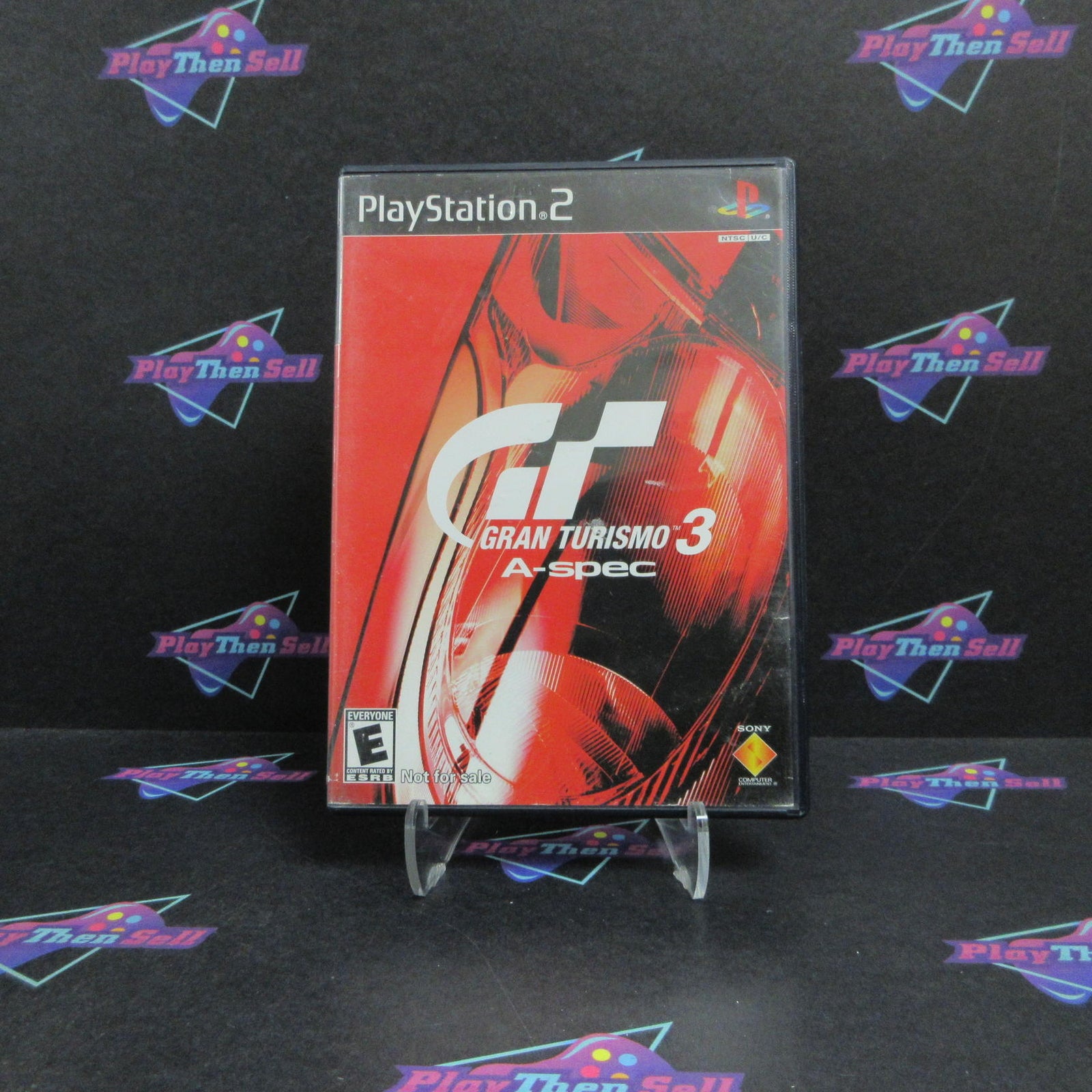 Gran Turismo 3 A-Spec Red Cover PlayStation 2 Complete - 1 Year Warranty VG