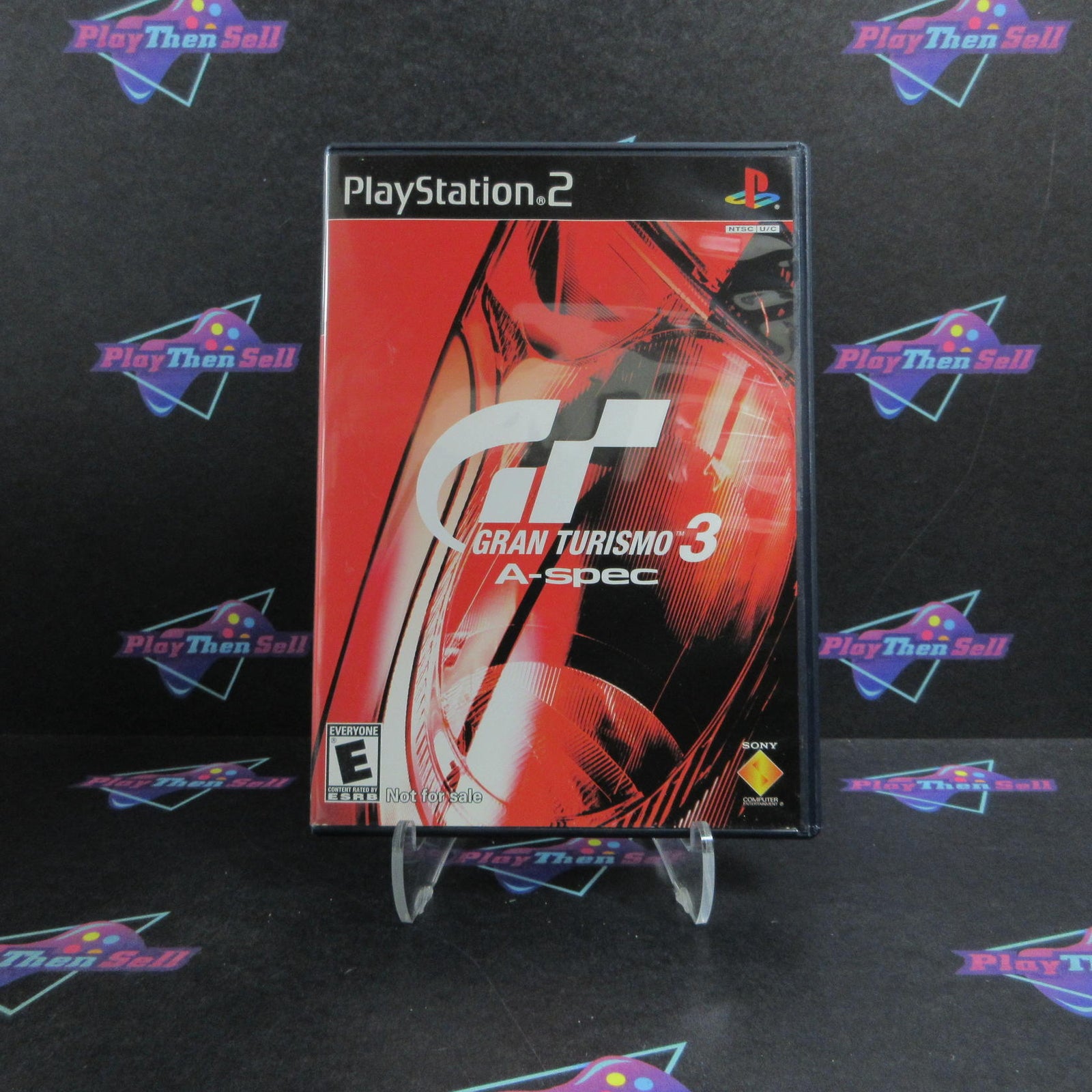 Gran Turismo 3 A-spec Red Cover PS2 PlayStation 2 - 1 Year Warranty Game & Case